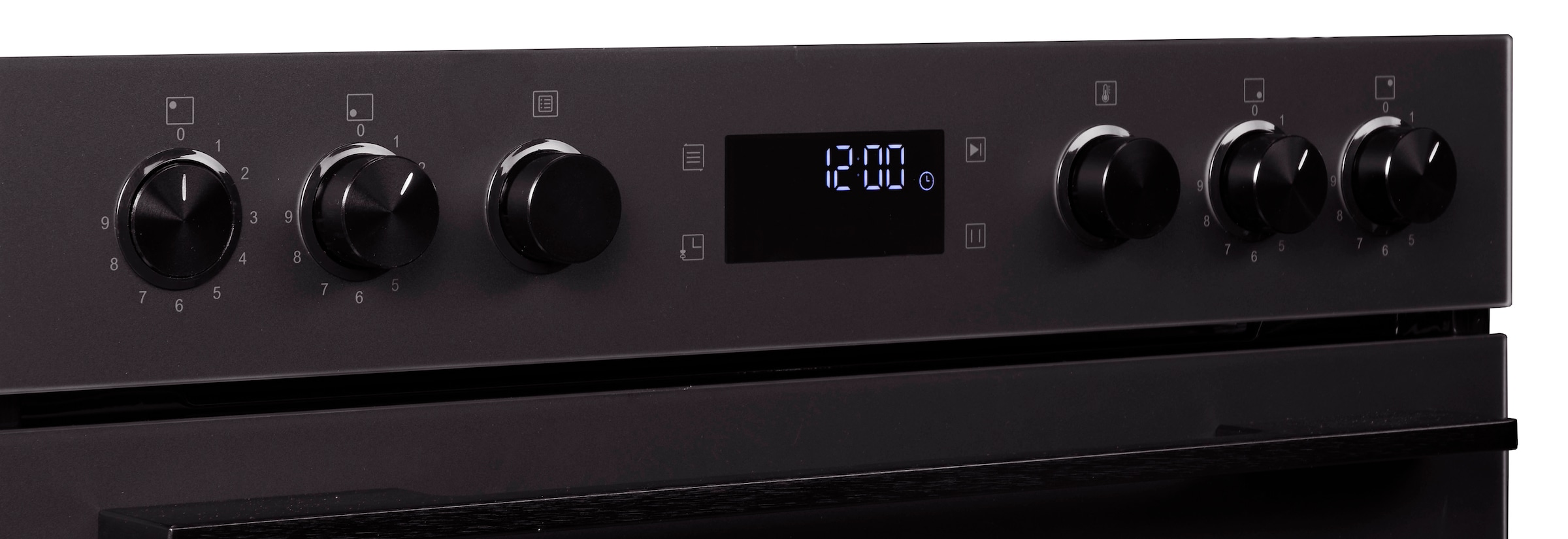 Hanseatic Induktions Herd-Set »HBCO7210A1MB+HI46074C« Mattes Herd-Set: modern, edel, pflegeleicht