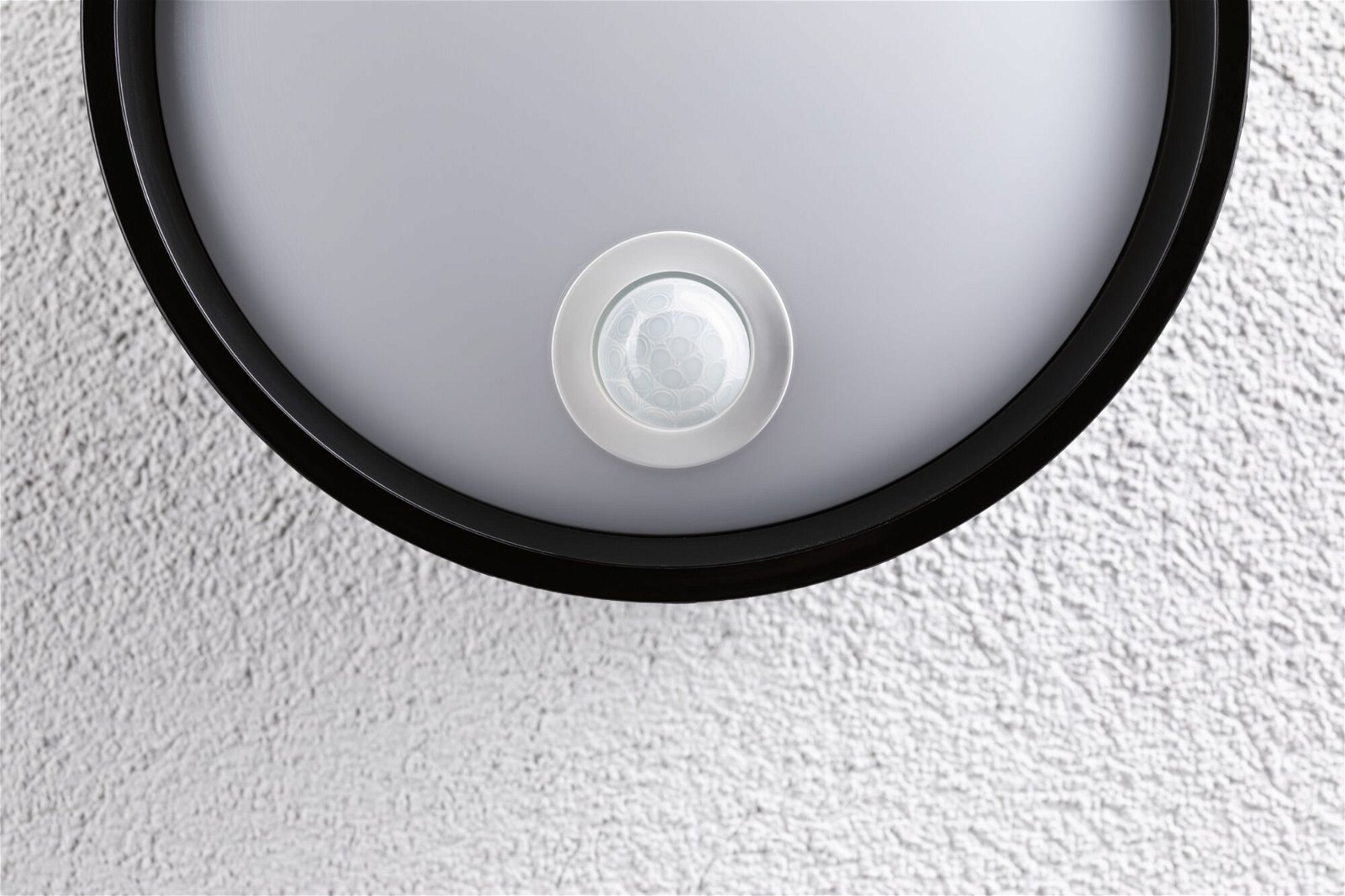 Paulmann LED Außen-Wandleuchte »Platomo IP44 rund 180mm 3000K 14,5W 1200lm 230V Kunststoff«, 1 flammig, Bewegungsmelder seewasserresistent