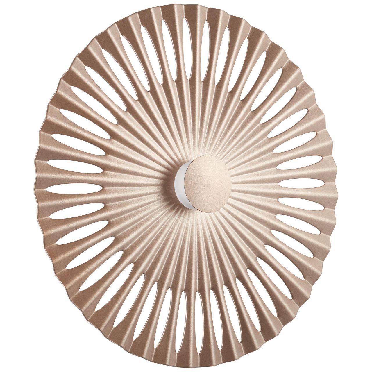 Brilliant LED Wandleuchte »Phinx«, 1 flammig-flammig, Ø 32 cm, dekorativer Lichteffekt, 1300 lm, warmweiß, Aluminium, braun