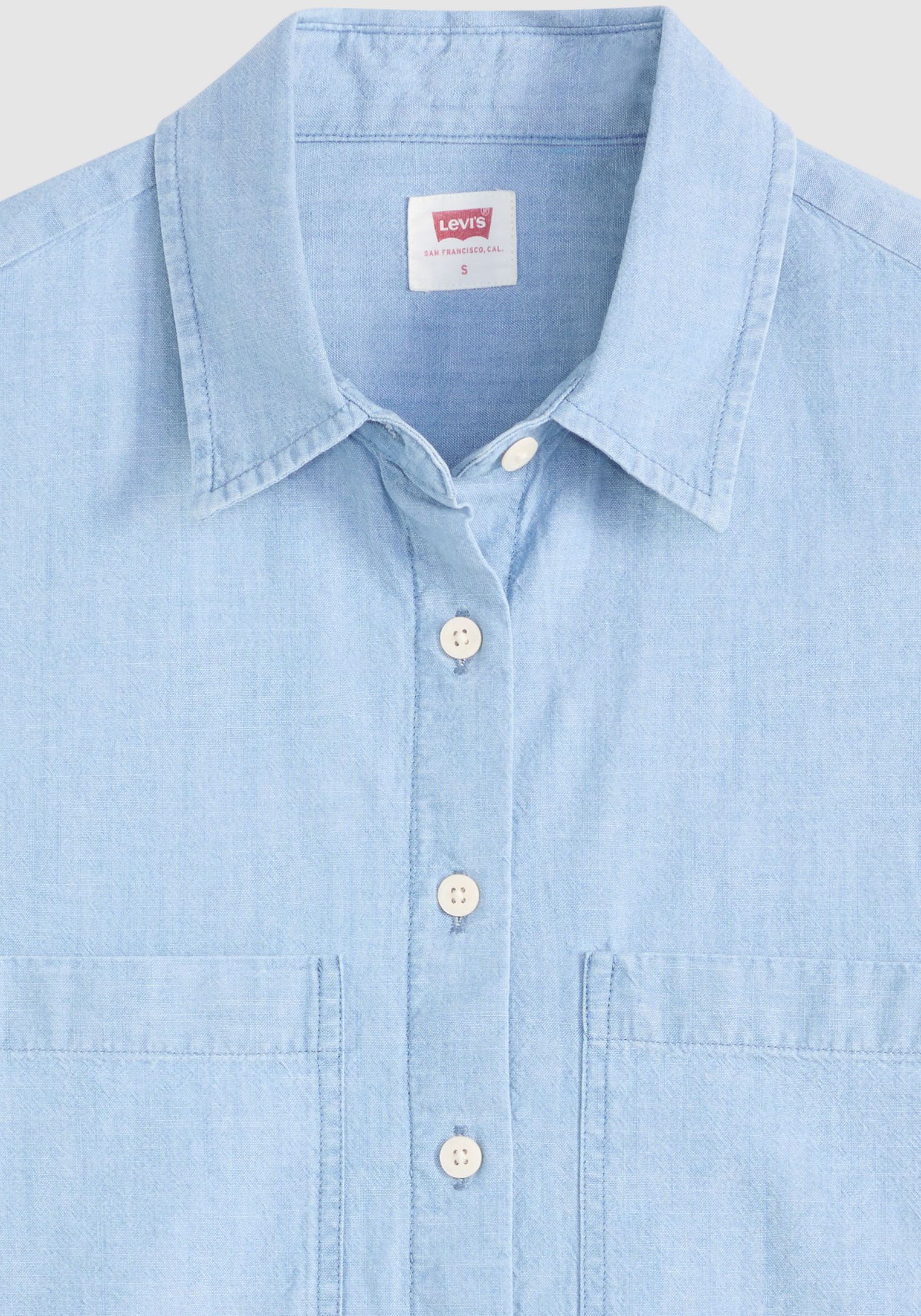Levi's® Hemdbluse »HARLIE SS CROPPED SHIRT« mit Taschen
