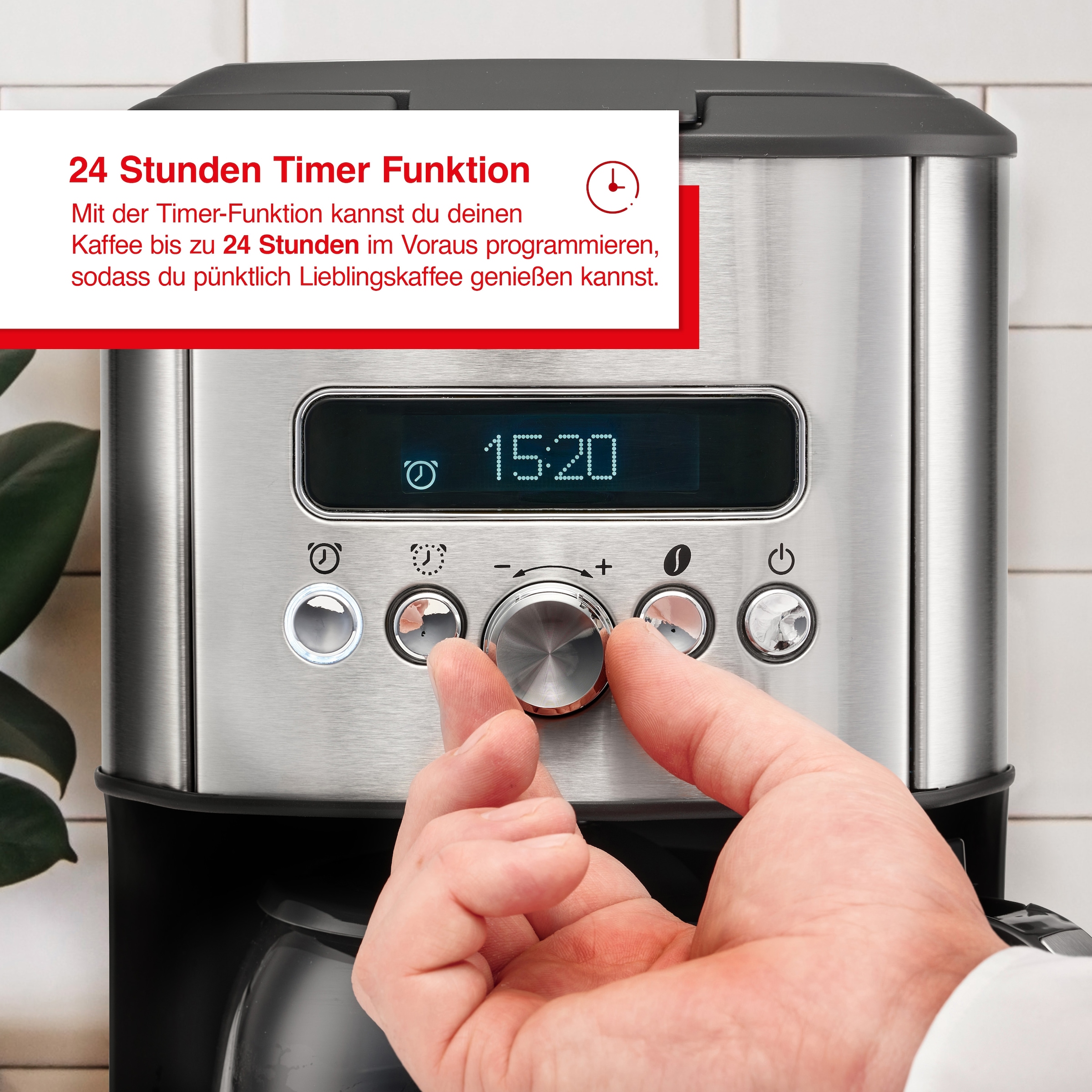 SOLIS OF SWITZERLAND Filterkaffeemaschine »Aroma Brewer (Typ 1021)«, 1,8 l Kaffeekanne, Papierfilter, mit Warmhaltefunktion