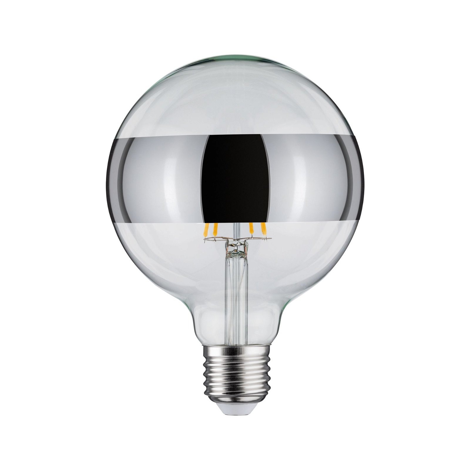 Paulmann LED-Leuchtmittel »G125 Ringspiegel 640lm 2700K 6,5W 230V silber«, günstig online kaufen