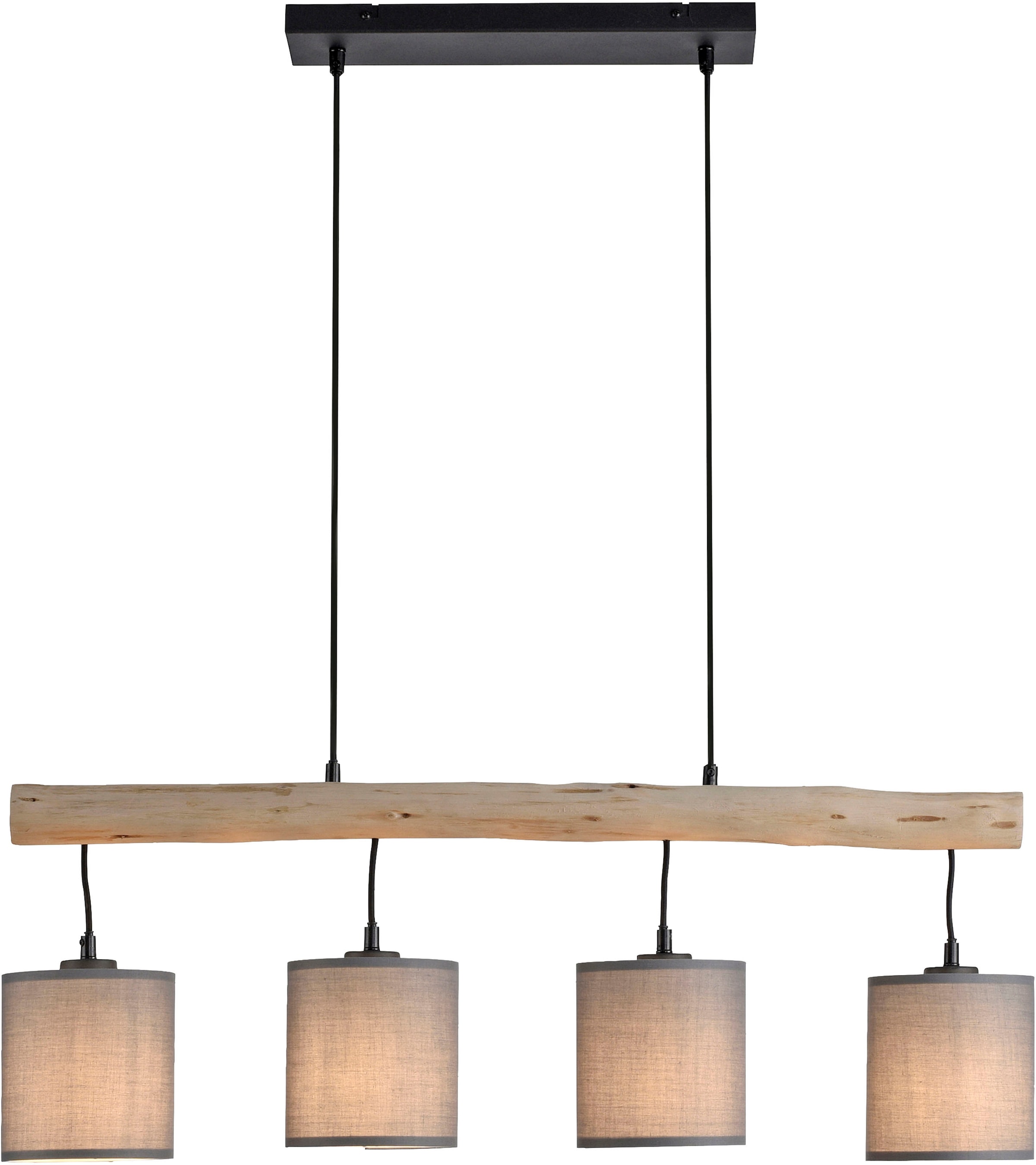 JUST LIGHT Pendelleuchte »GREEN TRIB«, 4 flammig, Leuchtmittel E27 | ohne Leuchtmittel