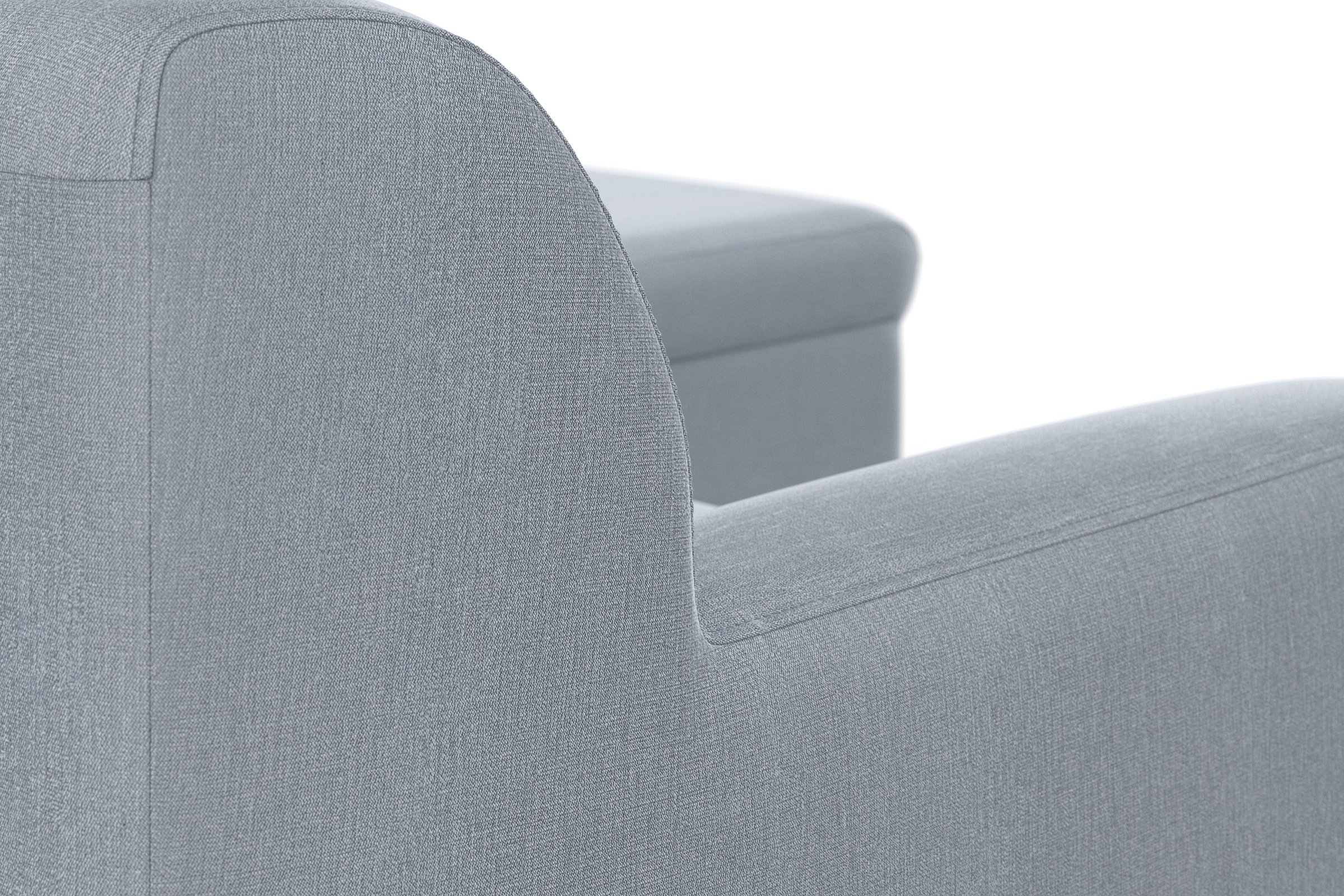 DOMO collection Ecksofa »Topper zeitlos elegant, kompakte Stellmaße, OTTOs Choice, L-Form«, mit Ottomane, wahlweise mit Schlaffunktion