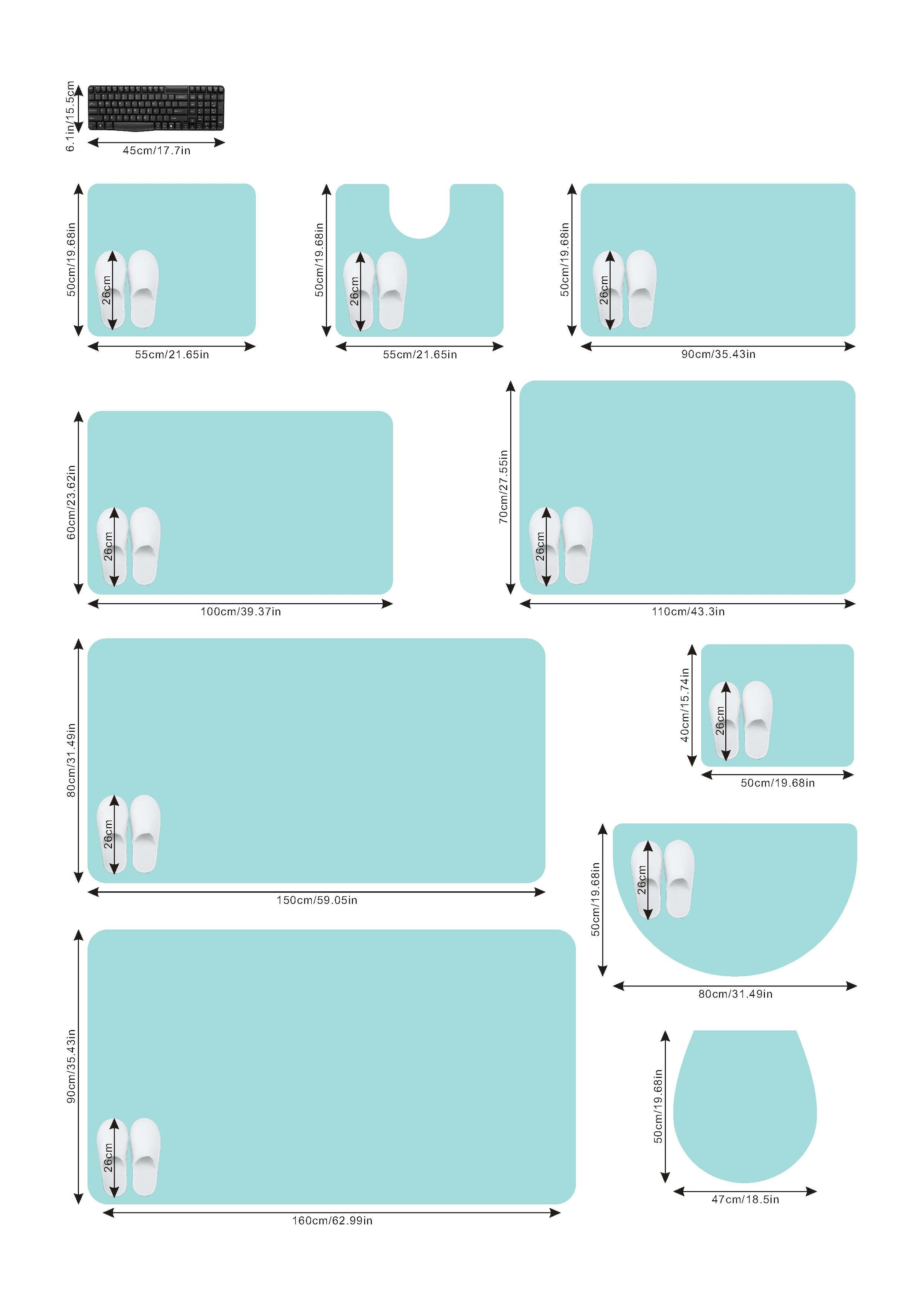 my home Badematte »Merida, Badvorleger, Badezimmer Teppich«, rutschhemmend beschichtet, fußbodenheizungsgeeignet-schnell trocknend-strapazierfähig, Badteppich, Uni Farben, rechteckig, rund & als 2-tlg. Set erhältlich
