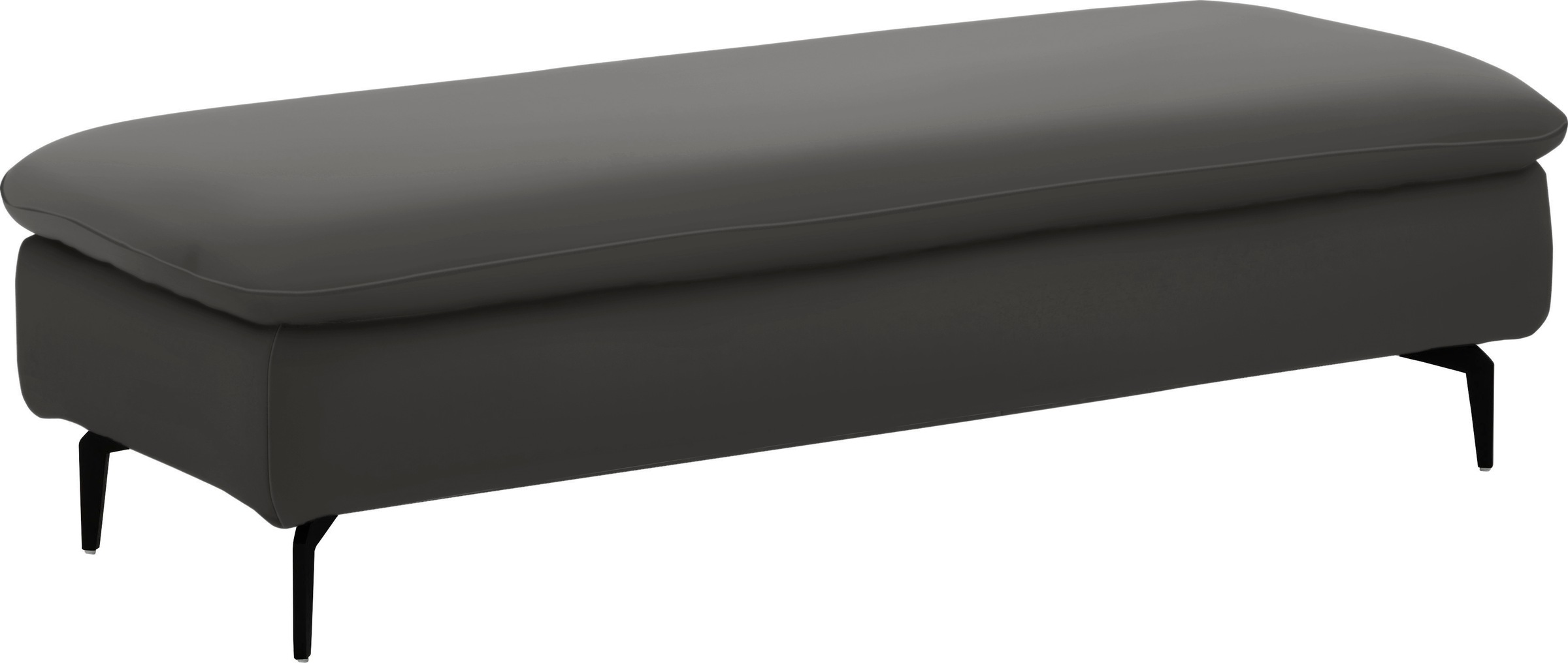 W.SCHILLIG Ecksofa »valentinoo, Designsofa, bequem, elegant und zeitlos, L-Form«, (Set), inklusive Hocker, mit Sitztiefenverstellung, Breite 299 cm