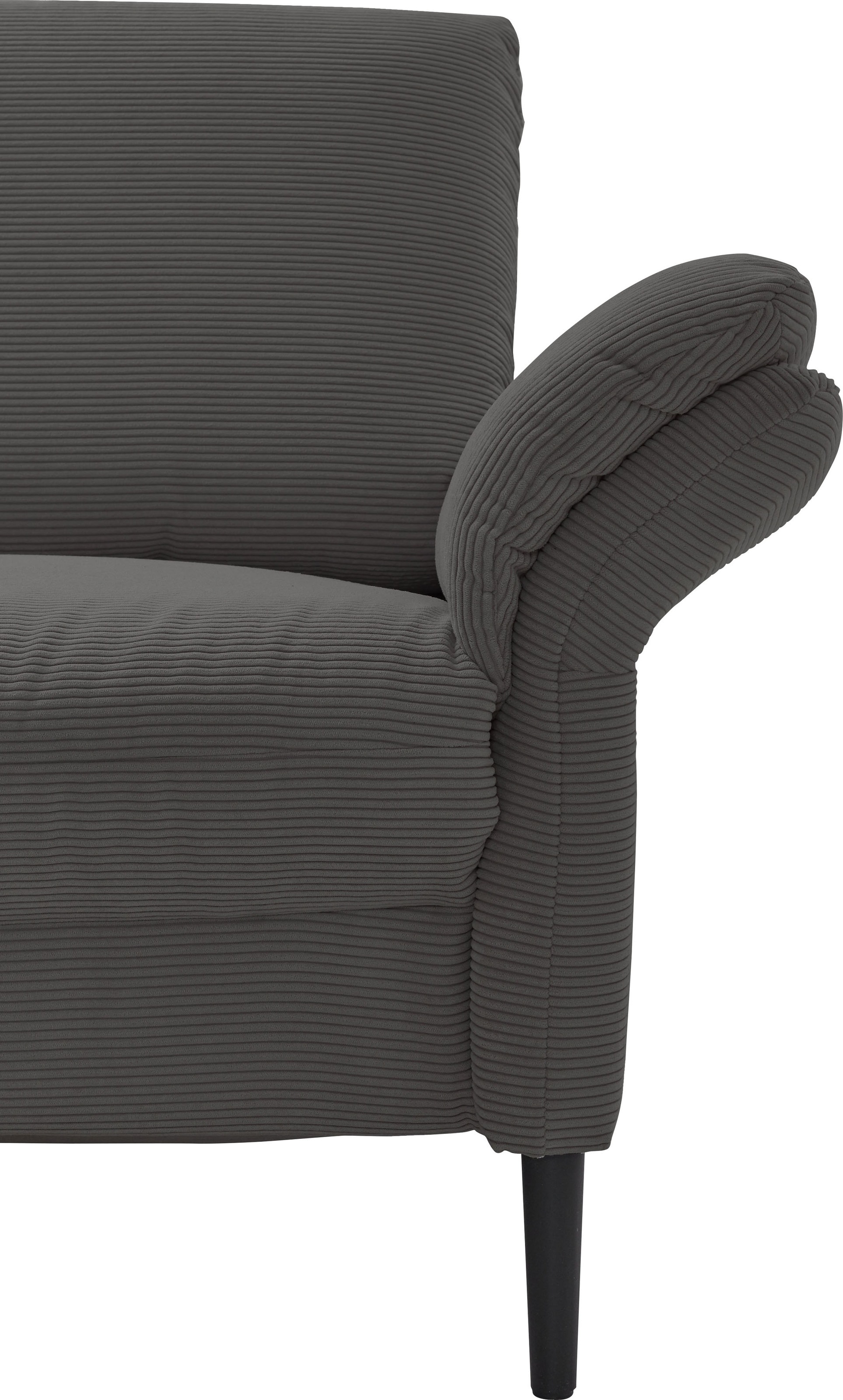 Places of Style Ecksofa »Sarsina: mit Tonnentaschen-Federkern, perfekt zum Entspannen L-Form«, inklusive 1 motorischen Relaxfunktion mit Herz-Waage-Beschlag