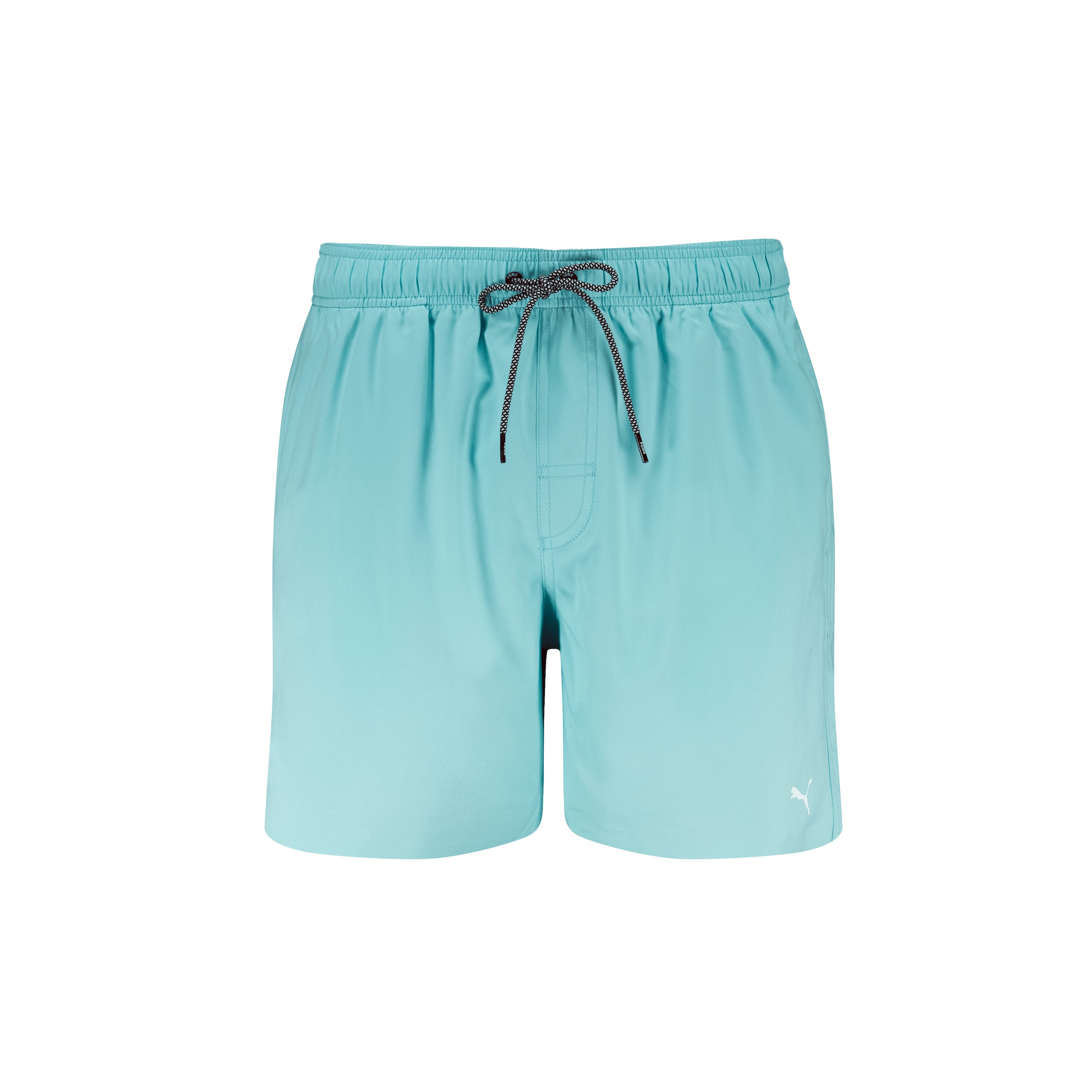 PUMA Badeshorts »SWIM MEN MEDIUM LENGTH SWIM SHORTS« High-Tech Reißverschluss an der Gesäßtasche, Seitentaschen mint XS - N-Gr N-Gr XS...