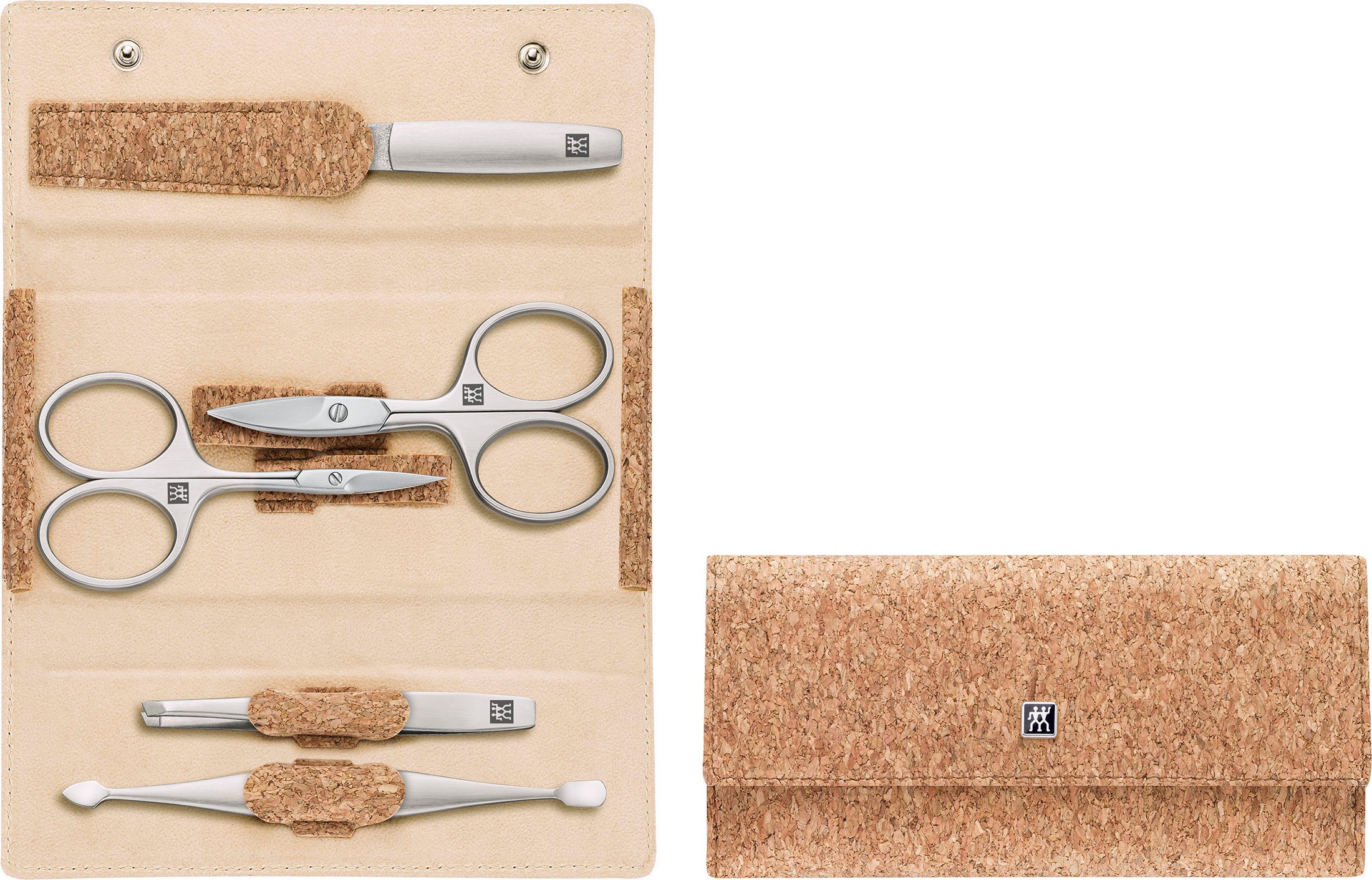 Zwilling Maniküre-Etui »TWINOX DRUCKKNOPF-ETUI KORK VEGAN«, (5 tlg.) kaufen