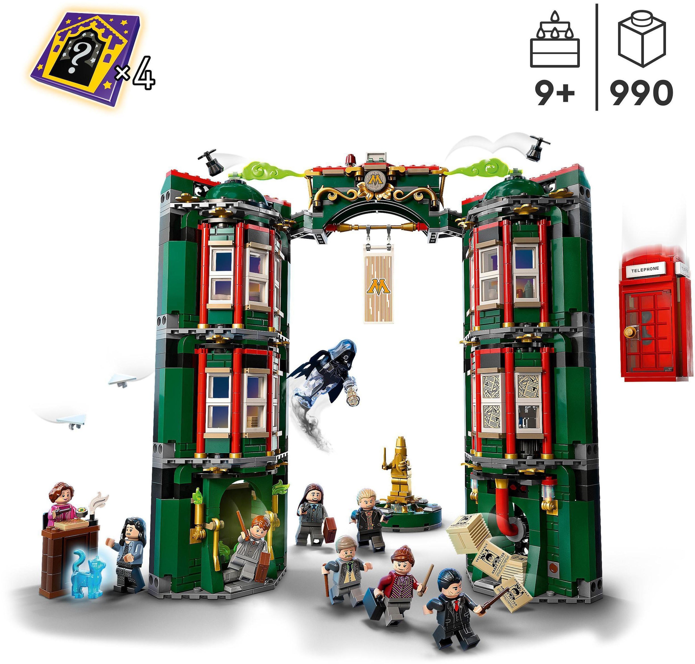 LEGO® Konstruktionsspielsteine »Zaubereiministerium (76403), LEGO® Harry Potter™«, (990 St.), Made in Europe