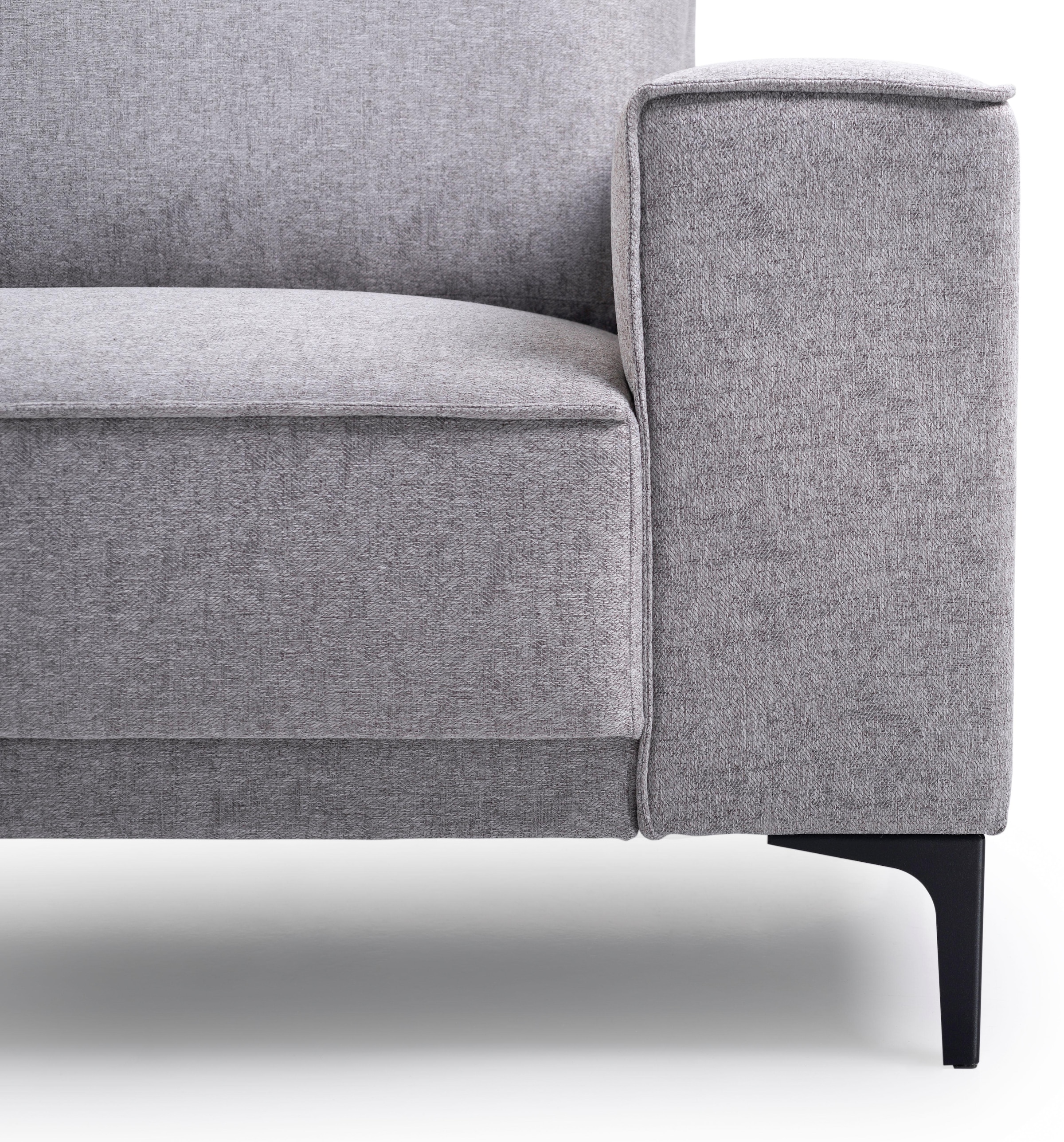 OTTO home Wohnlandschaft »OLAND U-Form, XXL, B: 342 cm, Skandi-Design« Skandi-Design in Struktur, Flachgewebe, Luxus-Microfaser, Boucle