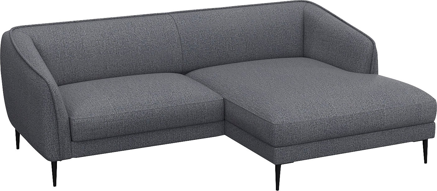 FLEXLUX Ecksofa »Belle Designsofa, bequem durch Kaltschaum im Sitz«, Skandi günstig online kaufen