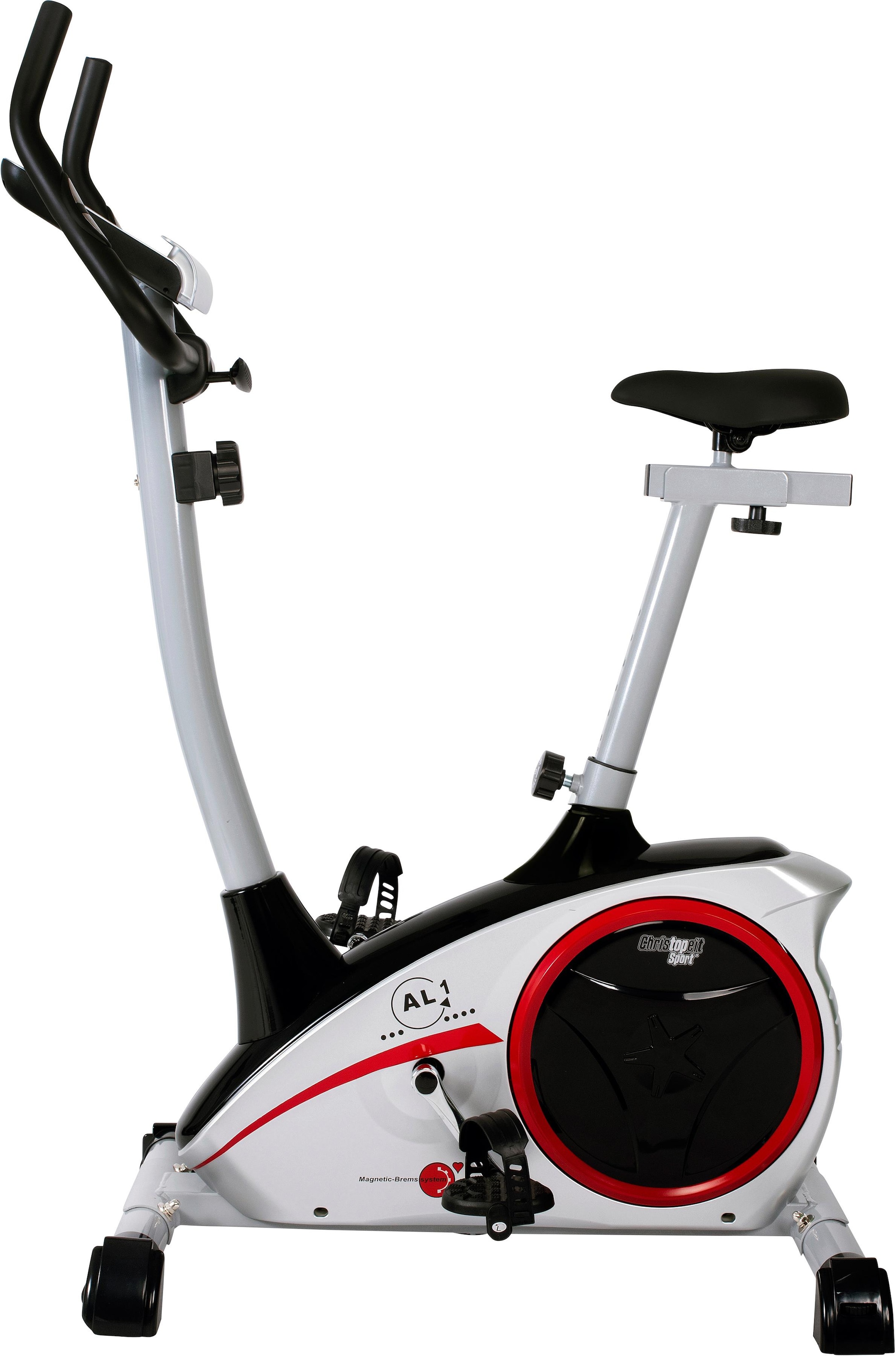 Christopeit Sport® Heimtrainer »AL 1«, (mit Tablet-Halterung), Schwungmasse ca. 9 kg, 8 Widerstandsstufen