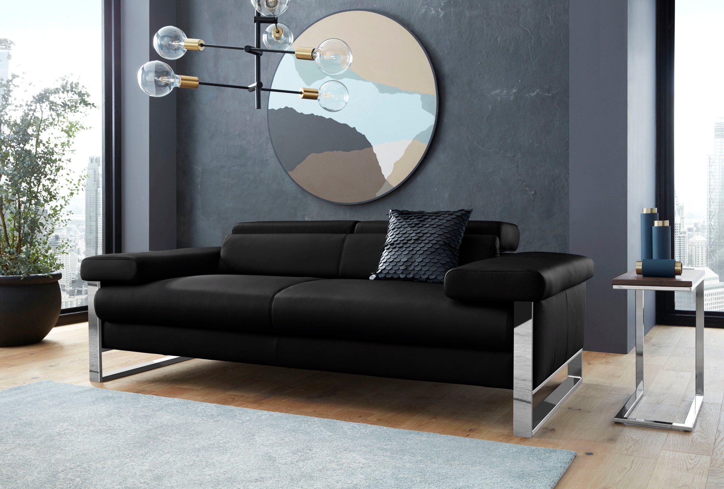 W.SCHILLIG 2-Sitzer »finn«, German Design Award 2016, Naturwalkleder der Luxusklasse, Breite 210cm