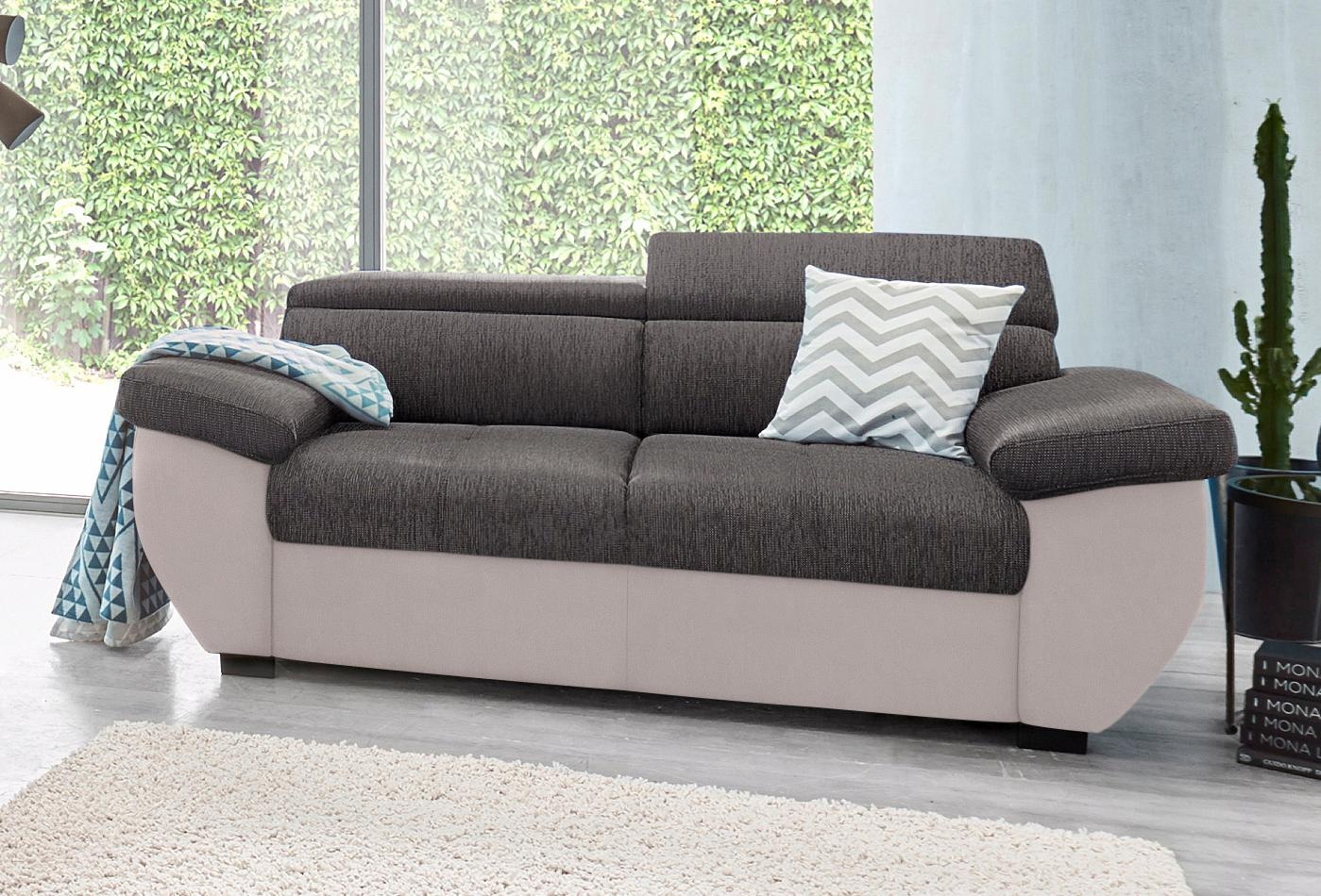 COTTA 2-Sitzer »Speedway«, Big-Sofa mit Kopfteilverstellung günstig online kaufen