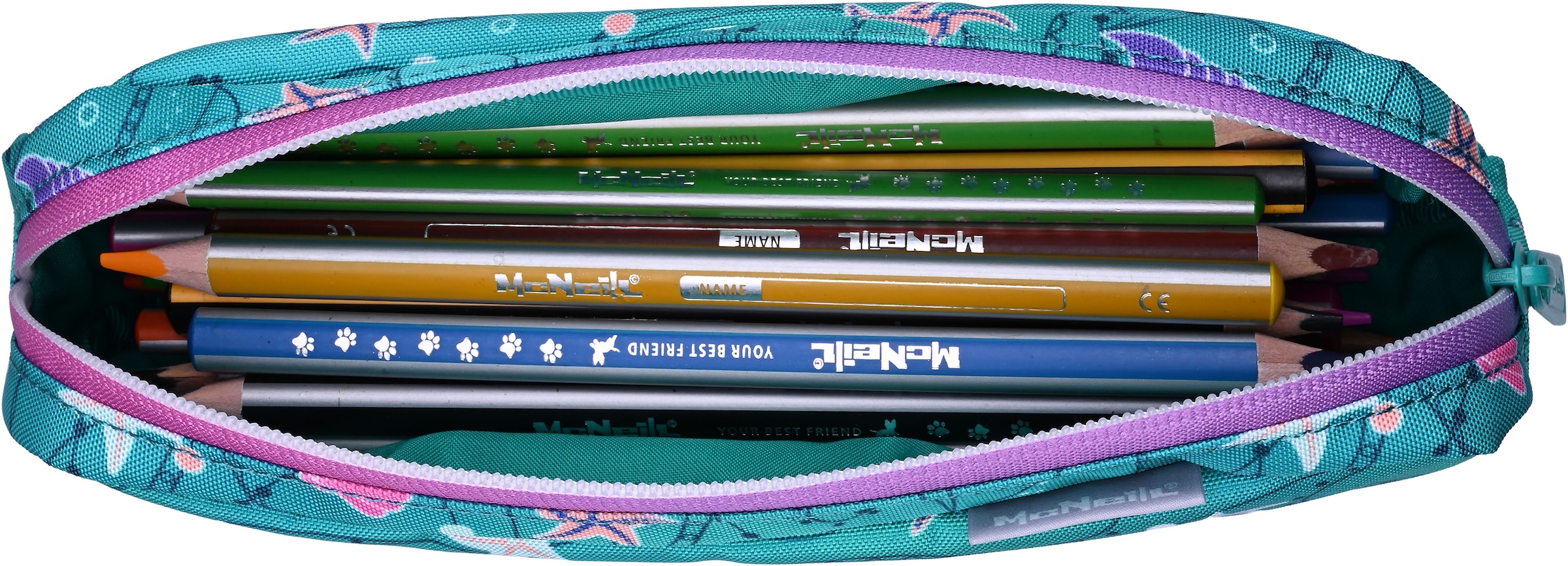 McNeill Schulranzen »Primo, inkl. Etui, Turnbeutel,« Reflektierende Streifen auf den Schultergurten;Retroreflektierende Flächen