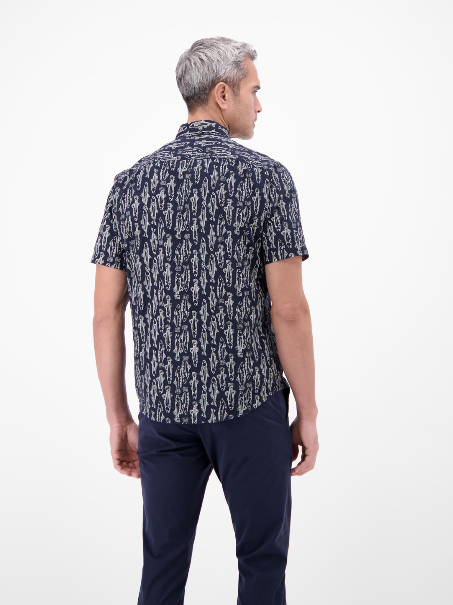 LERROS Kurzarmhemd mit Allover-Print