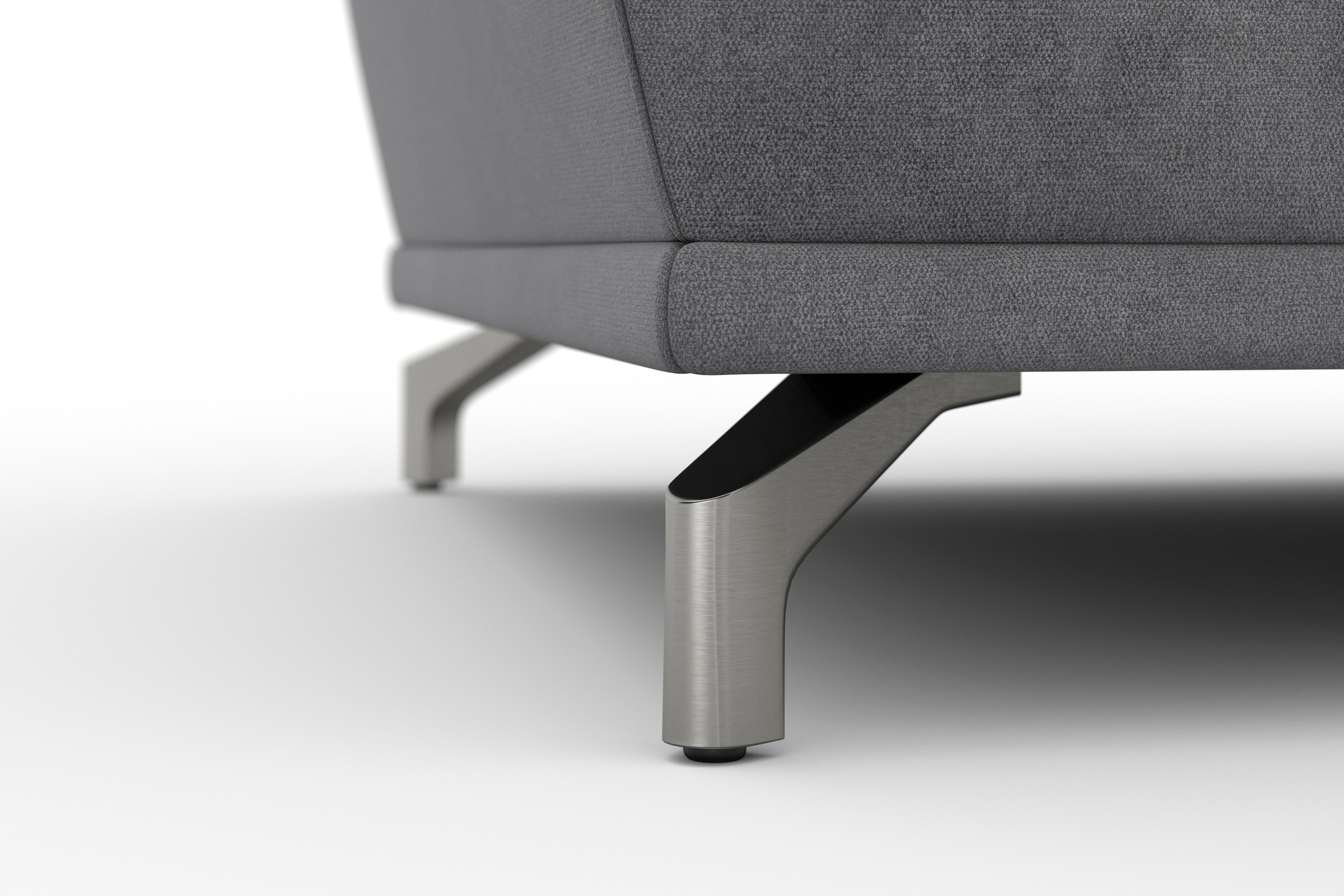 sit&more Ecksofa »Cabrio L-Form, mit Sitztiefenverstellung, Arm- und Kopfteilverstellung«, 3 Nierenkissen, Federkern, optional Bettfunktion und Stauraum