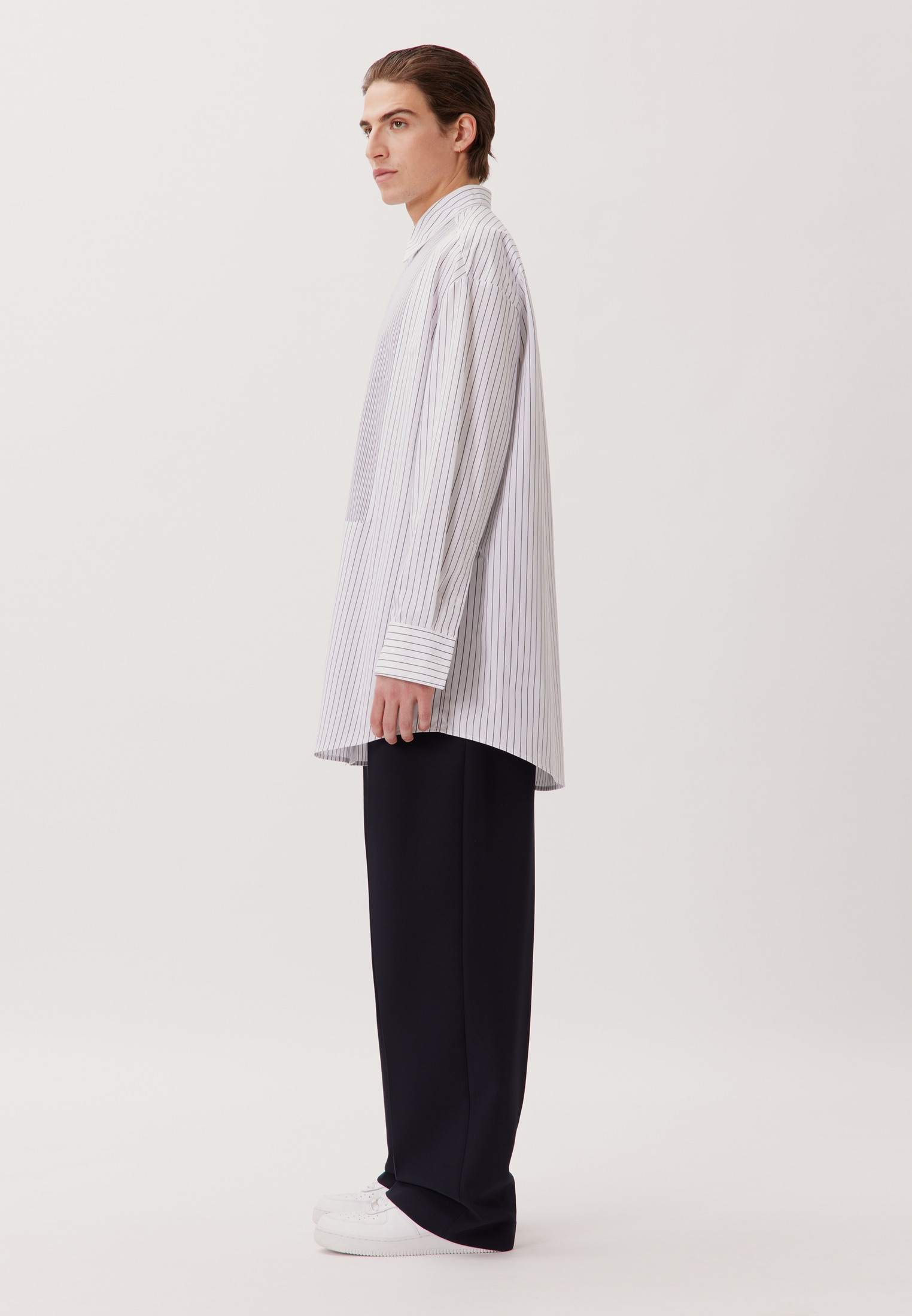 studio seidensticker Businesshemd »Studio« Oversized 1/1 Kentkragen Streifen