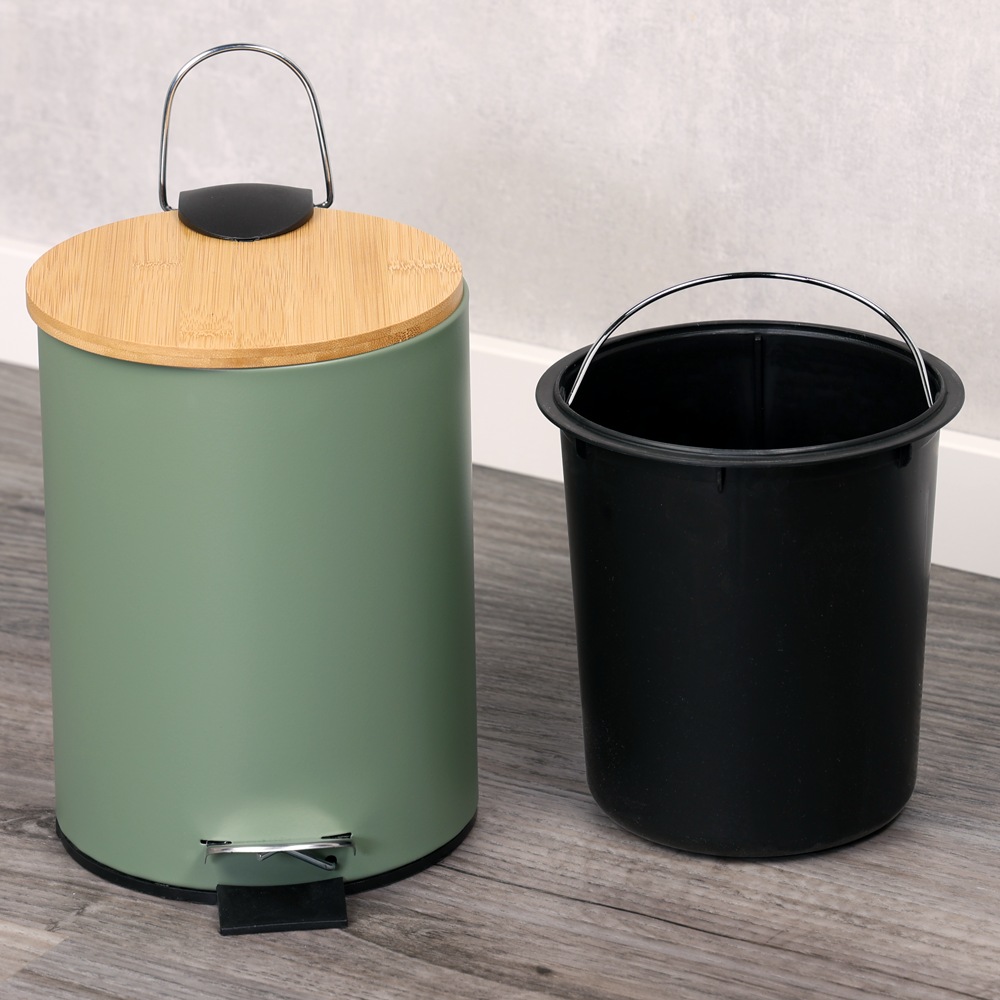 KESPER® Kosmetikeimer »Mülleimer Bambus, FSC® zertifiziert, 3l« inkl. Inneneimer, Deckel mit Soft-Close