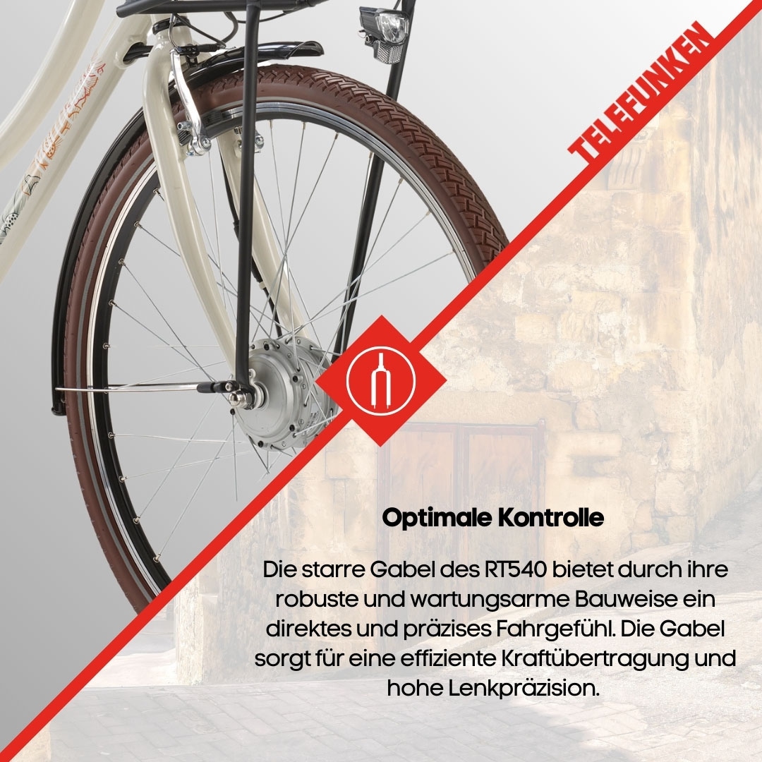 Telefunken E-Bike »Multitalent RT540«, 7 Gang, Shimano, Nexus, Frontmotor 250 W, Pedelec, Elektrofahrrad für Damen u. Herren