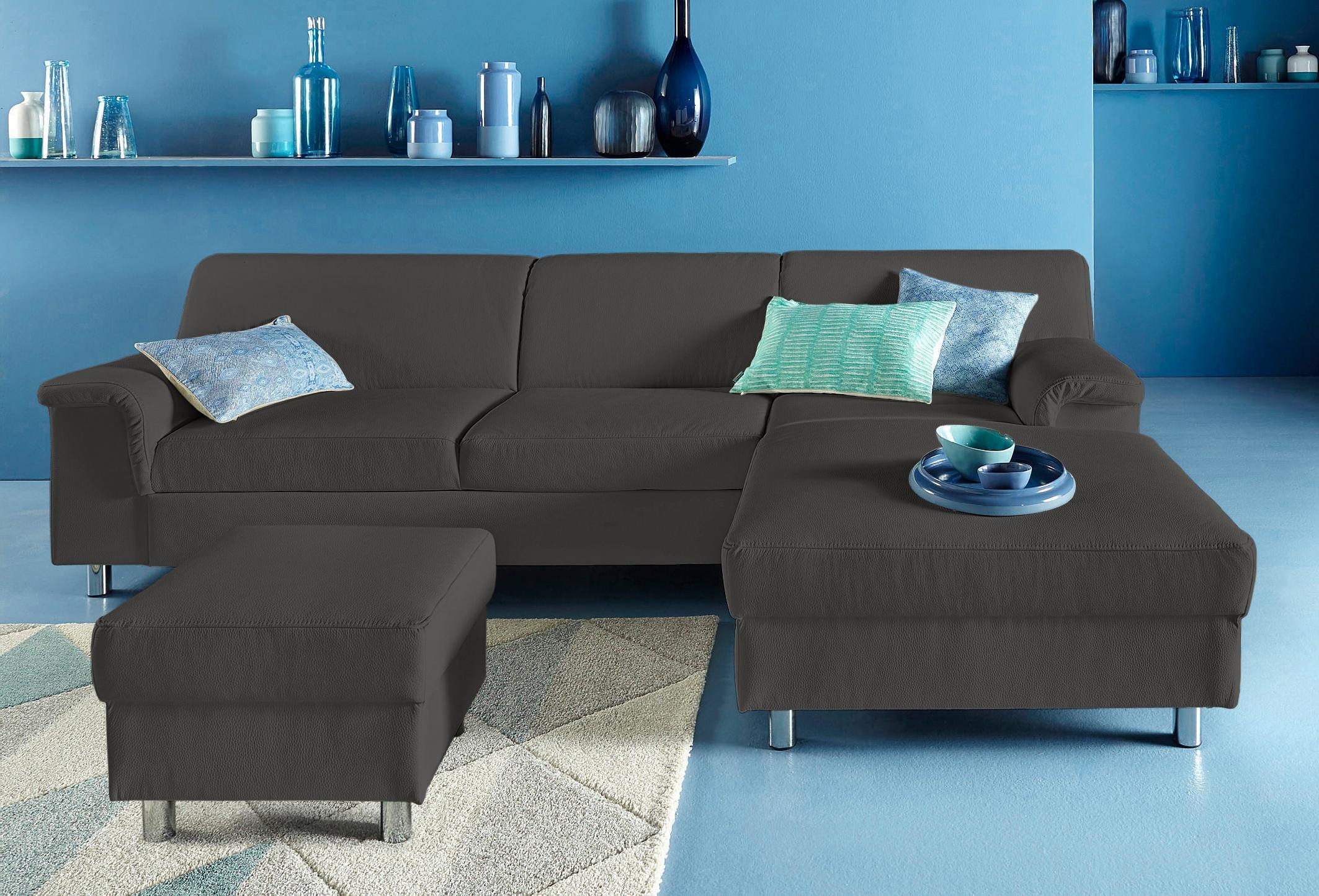 INOSIGN Ecksofa »Jamie, modern und elegant, Fußhöhe 9cm, L-Form,«, wahlweis günstig online kaufen