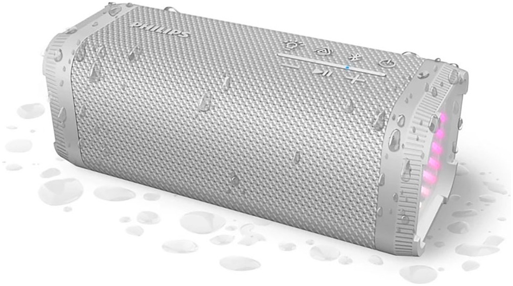 PHILIPS Bluetooth-Lautsprecher »TAS2000« (Bluetooth Beleuchtungseffekte Lautstärkeregelung Pairing 10 W) Weiß