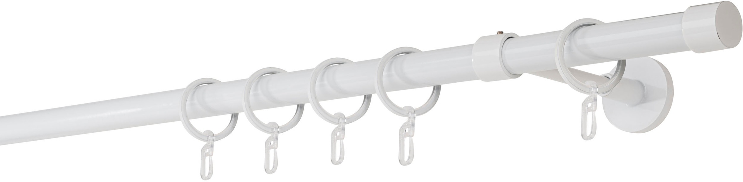 mydeco Gardinenstange »20mm Cap Wandträger 14 cm«, 1 läufig-läufig, Fixmaß günstig online kaufen