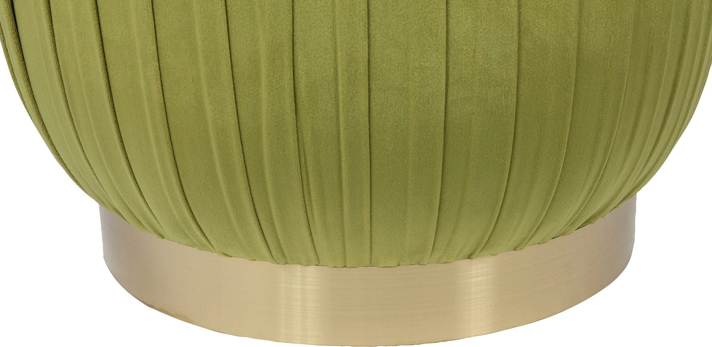 Kayoom Sitzhocker »Hocker Lilje, Edler Touch durch goldenen Sockel,Hochwertiger Samtbezug«, (1 St.), samtweich, gesteppte Ziernaht, Edelstahlsockel, Hochwertiger Samtbezug