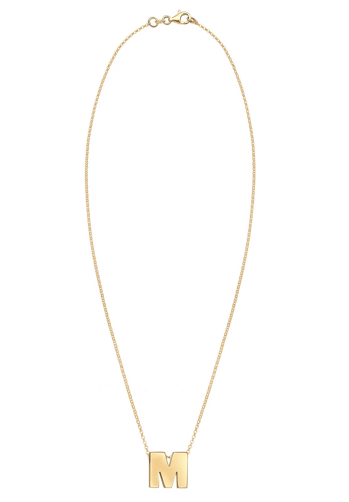 Elli Kette mit Anhänger »Buchstabe M Initialen 925 Sterling Silber«