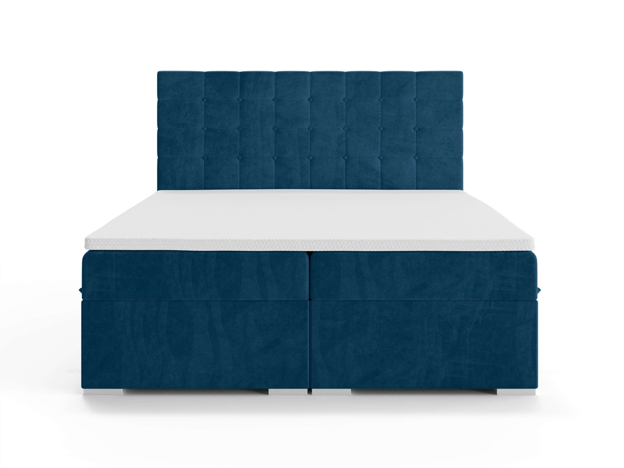 INOSIGN Polsterbett »Semla mit Matratze und Topper, in 3 Breiten (140, 160 und 180 cm)«, Boxspringbett mit Kopfteil, Bettkasten, Matratze (BFK/TFK) und Topper