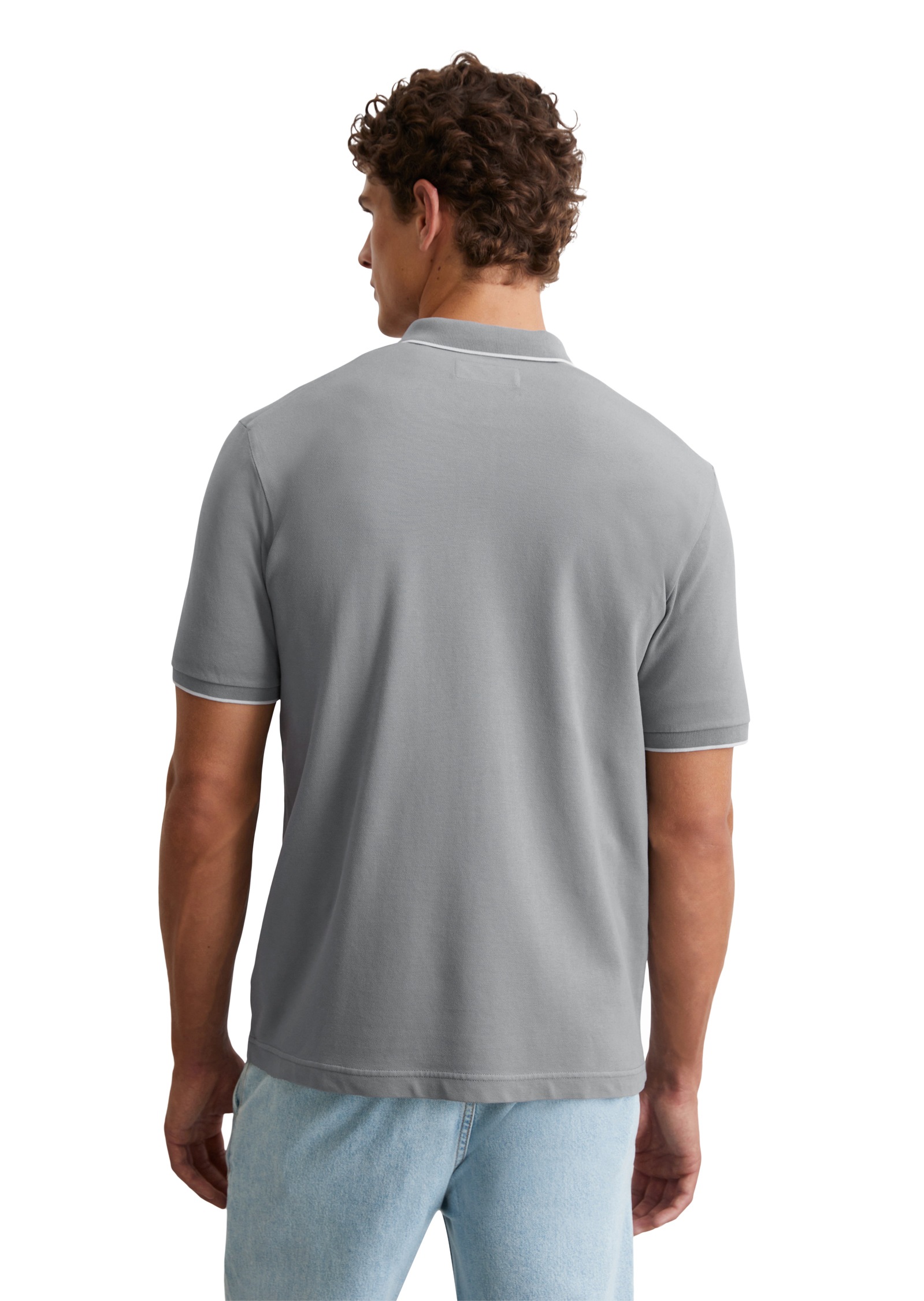 Marc O'Polo Poloshirt, aus Piqué, regular fit, kontrastfarbene Details