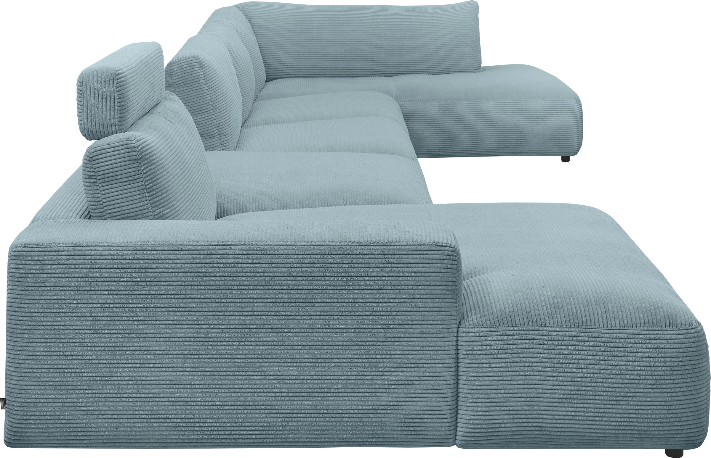 Musterring Wohnlandschaft »Lucia U-Form«, Cord-Bezug, inklusive Kopfstütze, Gesamtbreite 524 cm