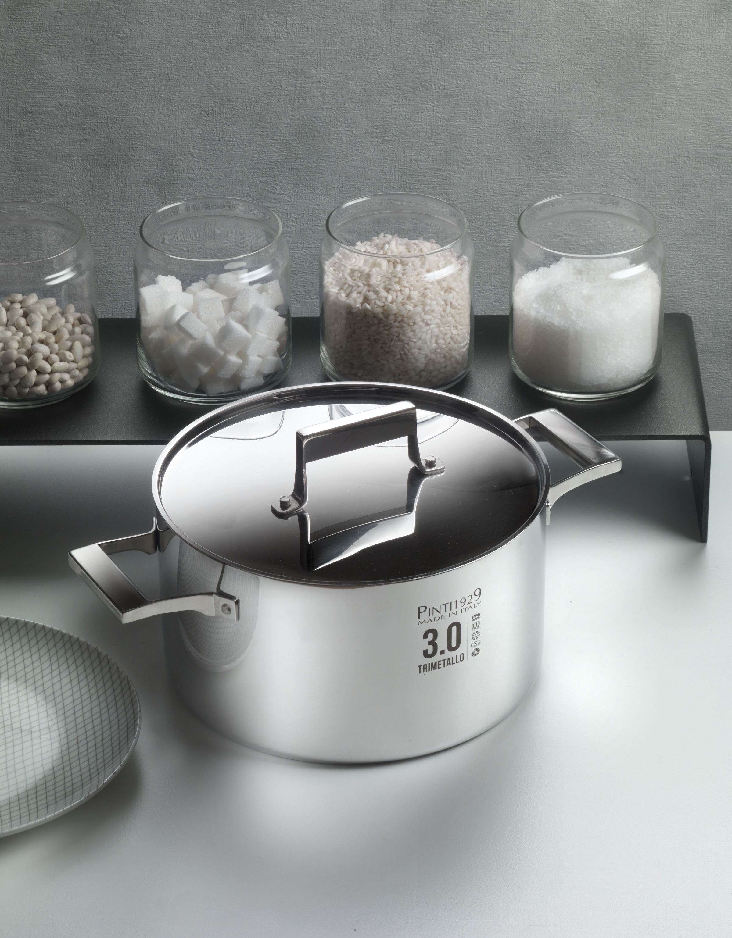 PINTINOX Fleischtopf »Century 3.0«, Aluminium, (1 tlg.), Boden und Seitenwände komplett aus 3 Schicht Material, Induktion