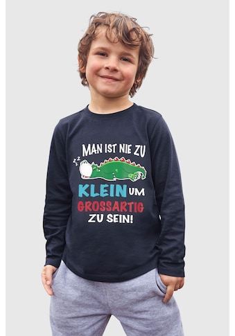 KIDSWORLD T-Shirt »MAN IST NIE ZU KLEIN...«, Spruch kaufen