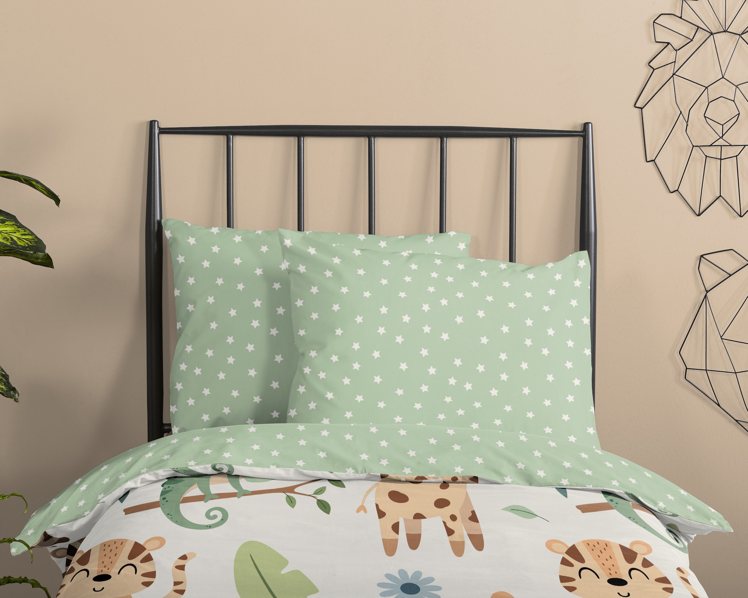 good morning Babybettwäsche »Sabah« 2 Baumwolle, Renforcé, Wendeoptik, Kind, Baby, Tiere