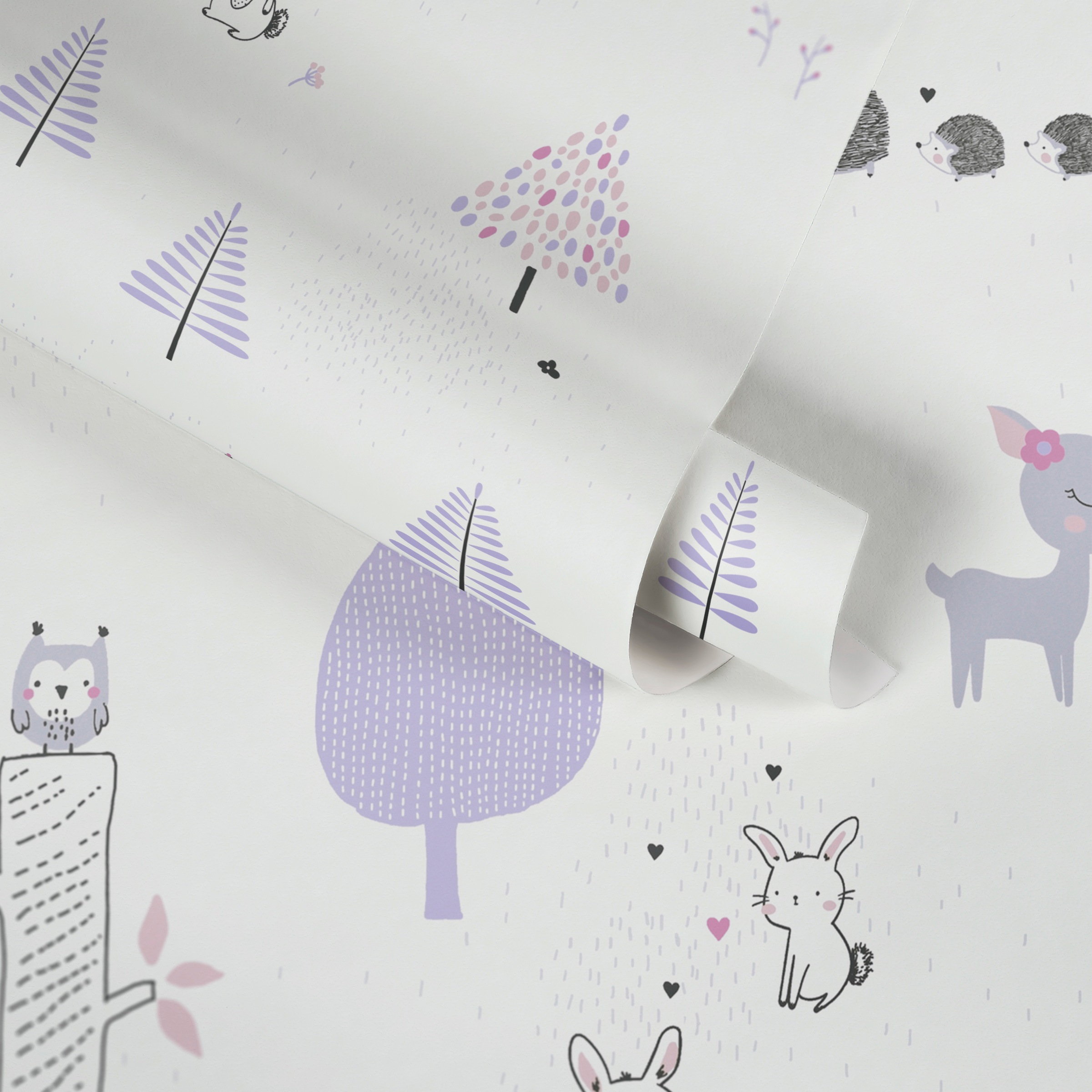 A.S. Création Vliestapete »Little Love«, Motiv-abstrakt-naturalistisch, Kindertapete Tapete Tier Tapeten Kinderzimmer modern Design Wandtapete