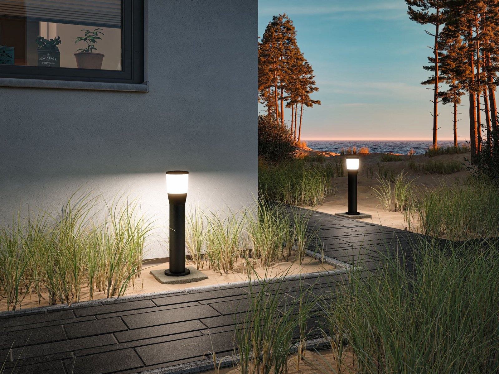 Paulmann LED Pollerleuchte »Bako IP44 500mm max. 20W 230V Anthrazit E14 Aluminium«, 1 flammig, Leuchtmittel E14 | ohne Leuchtmittel, seewasserresistent