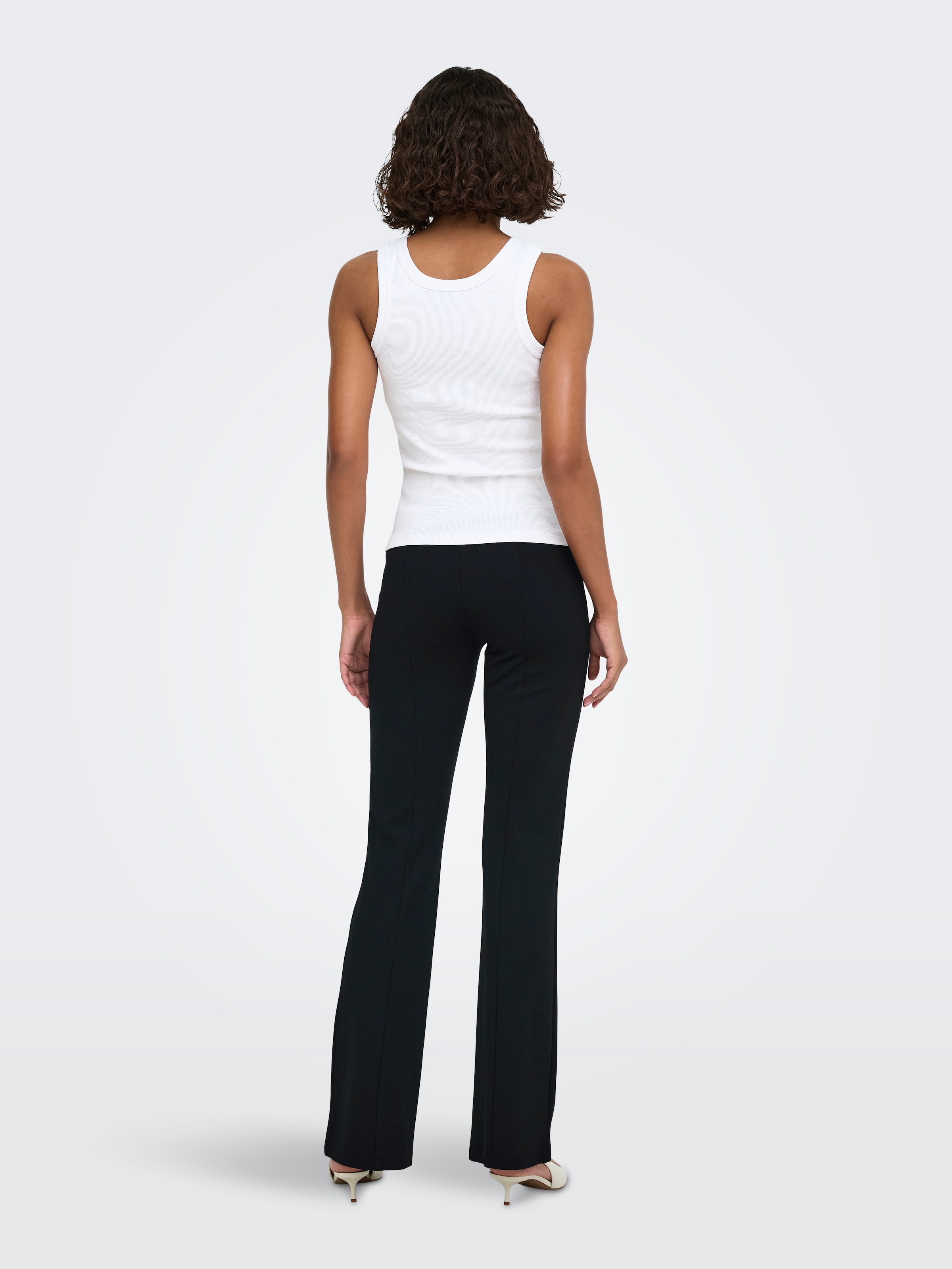 ONLY Bootcuthose »ONLPAIGE MW CUT FLARED PANT CC PNT«  Viskosemischung, bootcut fit