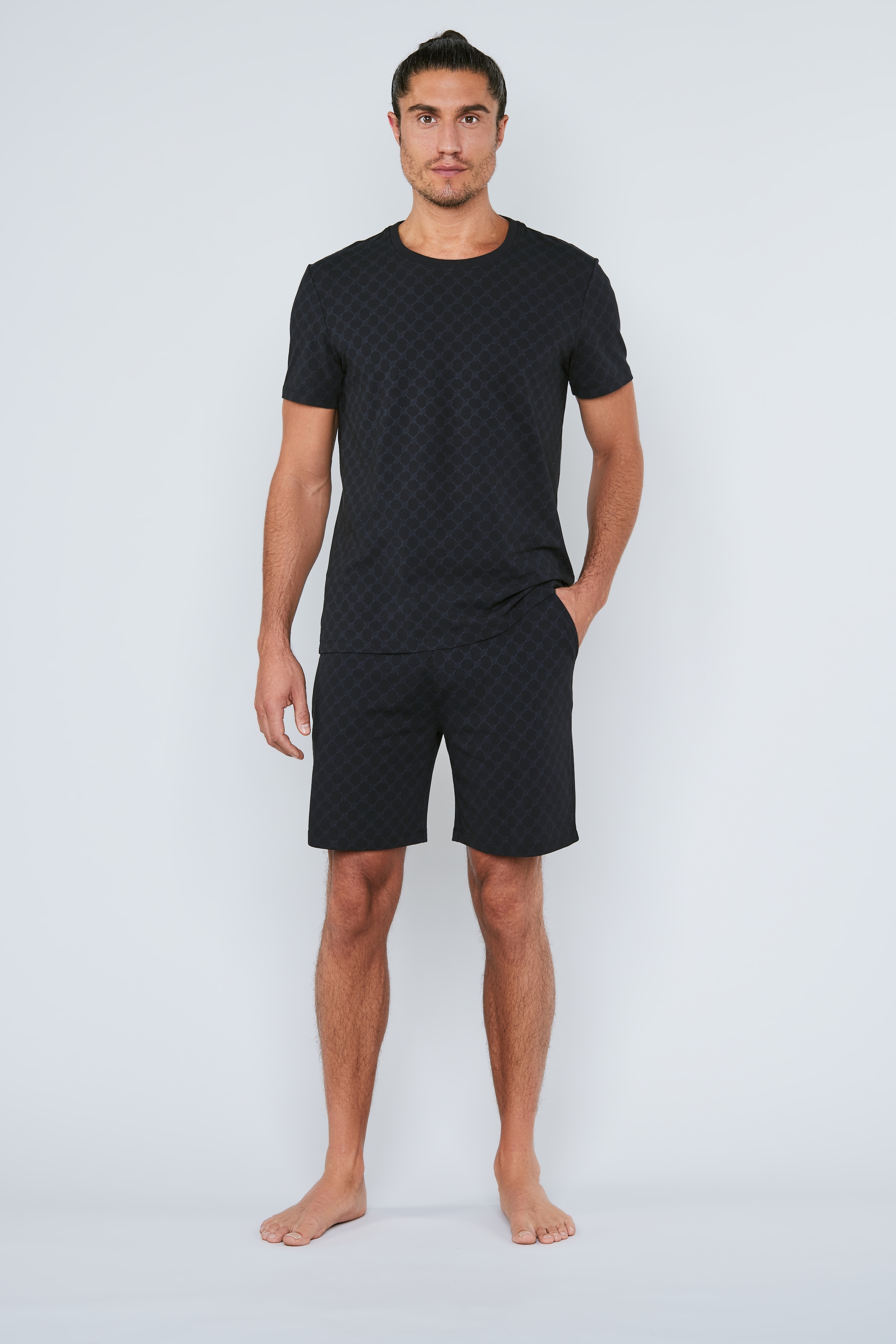 JOOP! Shorts »Leisure«  mit Cornflower-Alloverprint, elastischer Bund