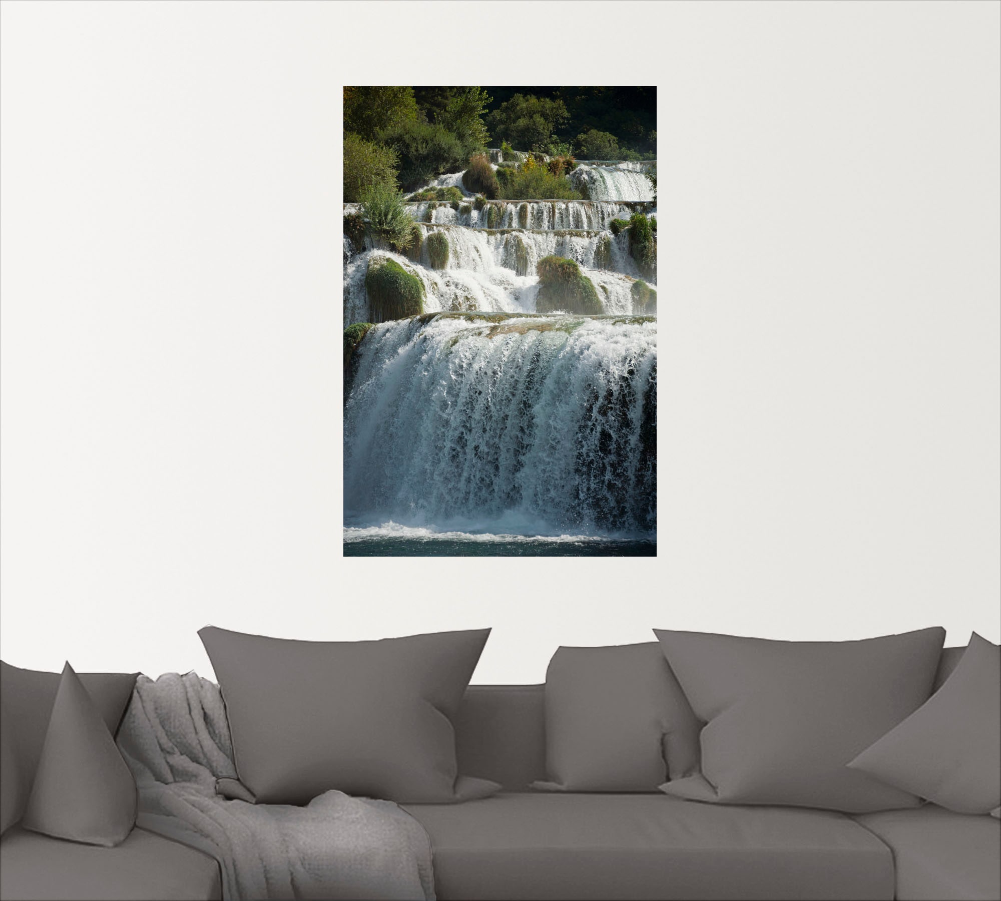 Artland Wandbild »Krka Wasserfälle«, Gewässer, (1 St.), als Alubild, Leinwandbild, Wandaufkleber oder Poster in versch. Größen