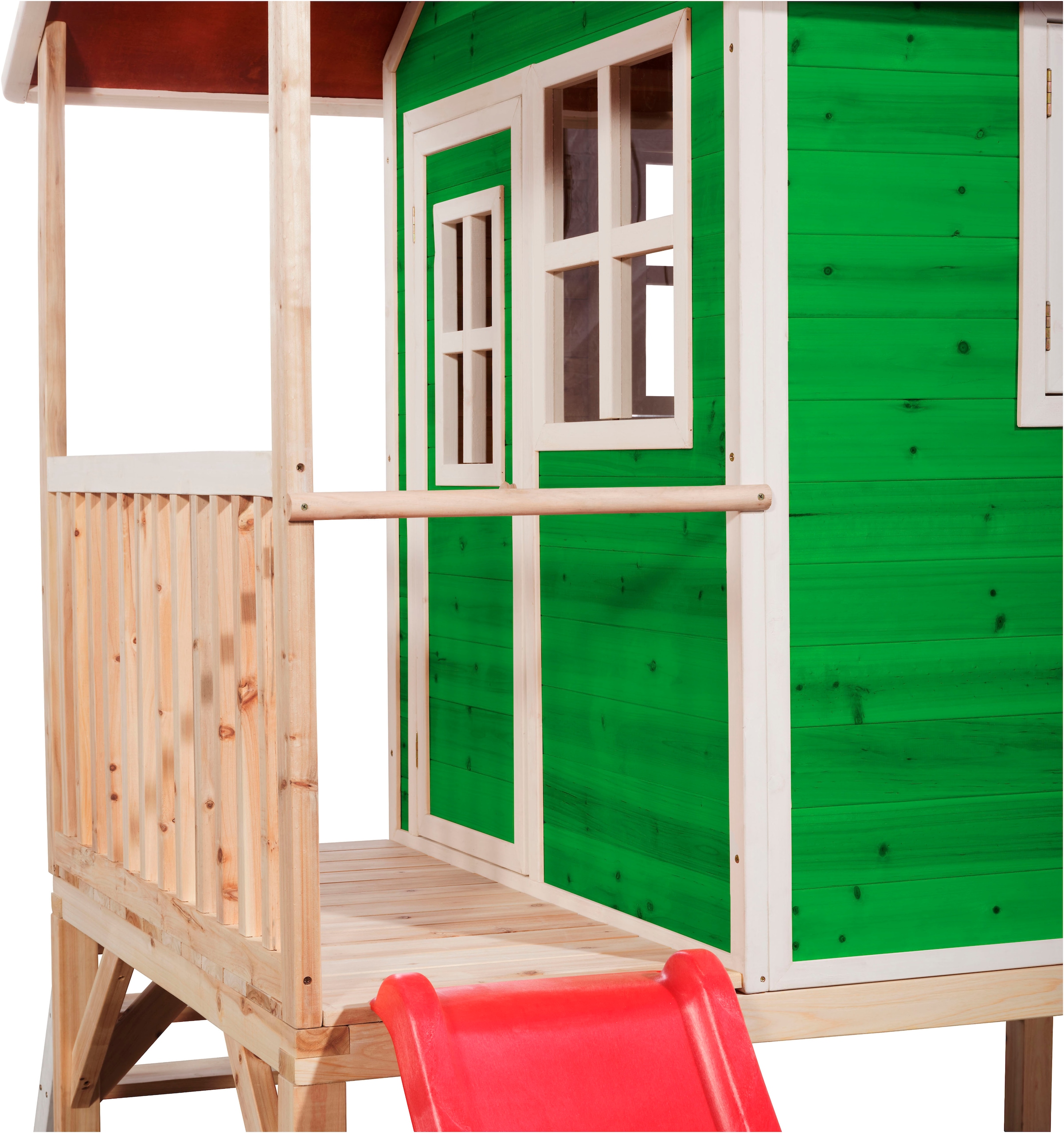 EXIT Spielhaus »Loft 300, grün«, FSC® - schützt Wald - weltweit; mit Rutsche