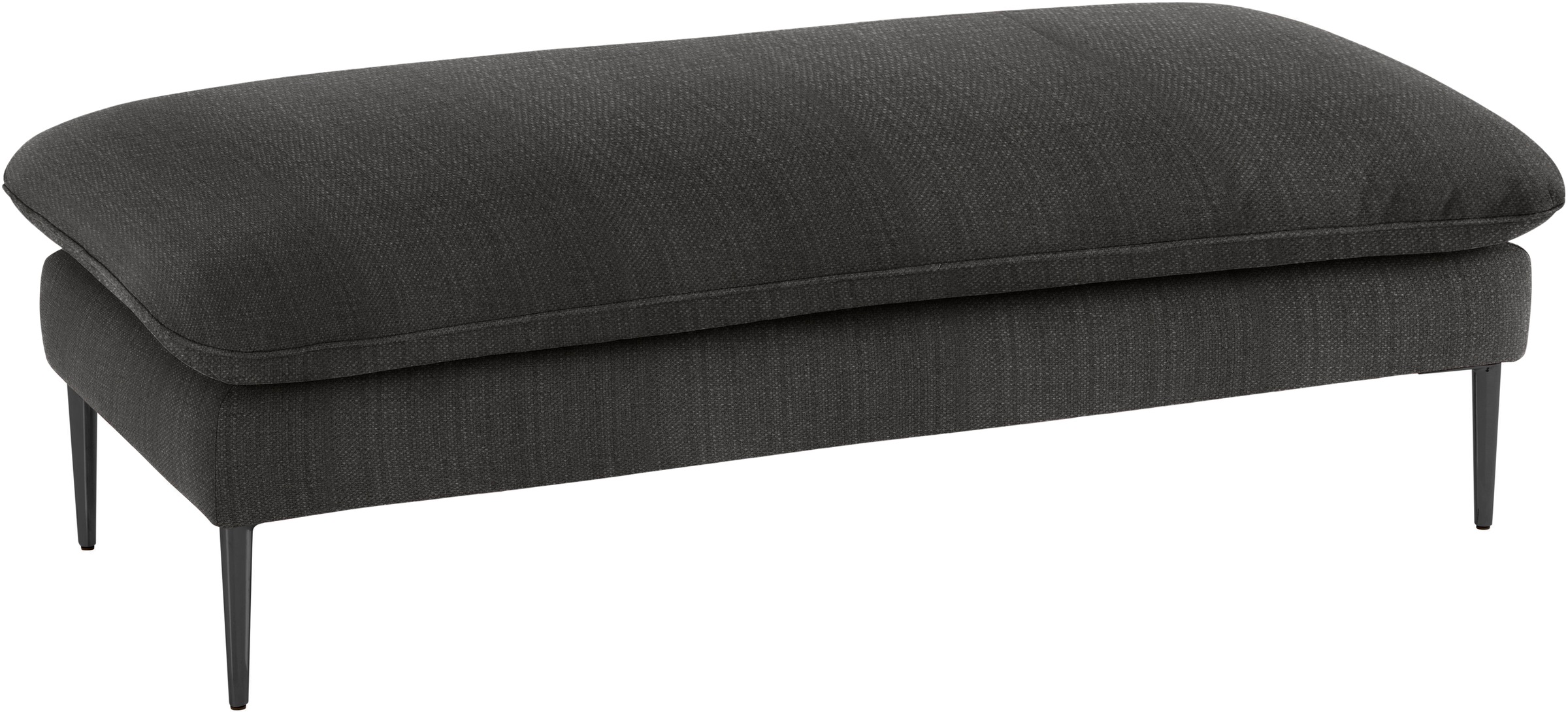 W.SCHILLIG Hocker »enjoy&MORE«, Füße schwarz pulverbeschichtet, Breite 151 cm