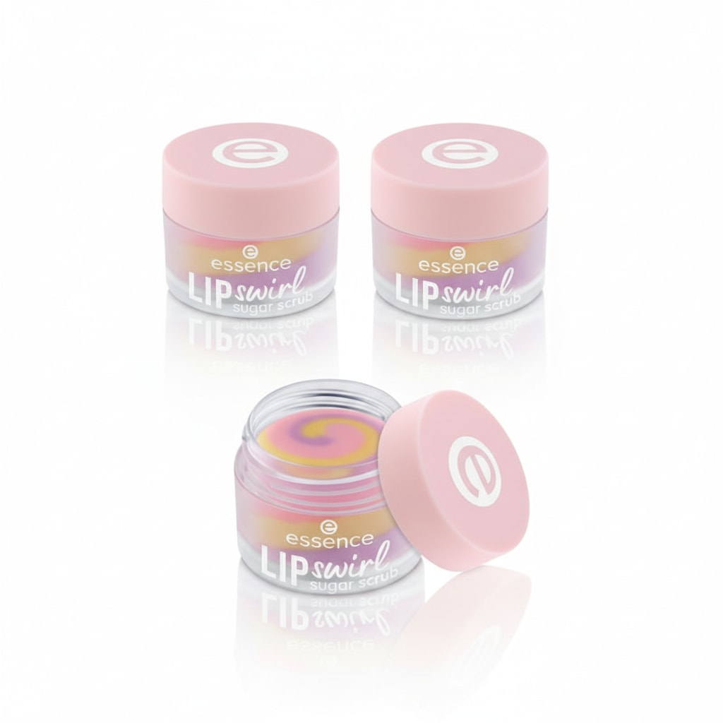 Essence Lippenpflegemittel »LIP swirl sugar scrub« 3-tlg., pflegend,