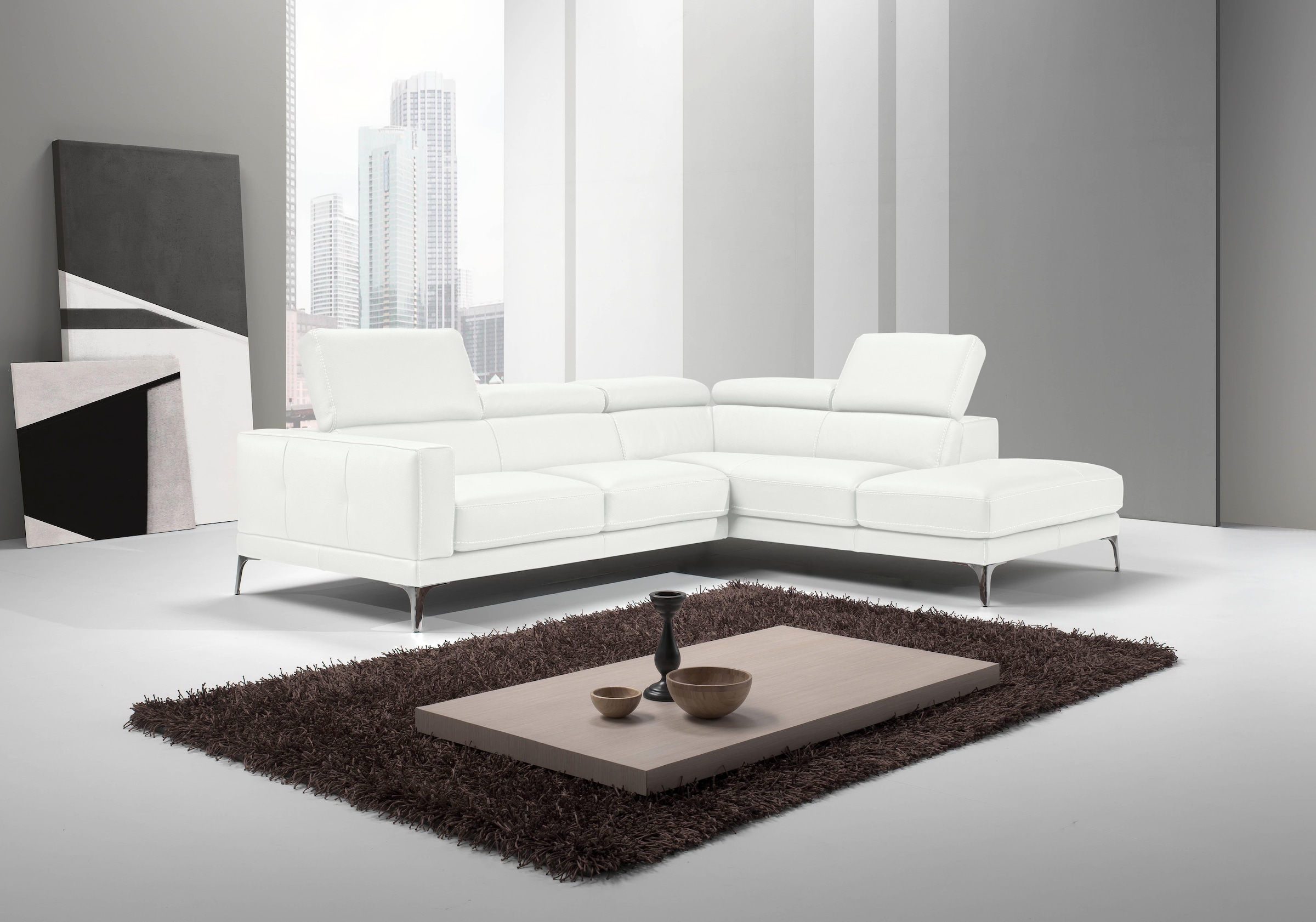 Egoitaliano Ecksofa »Claudie, Designsofa mit extrakomfortablem Sitzkomfort« günstig online kaufen