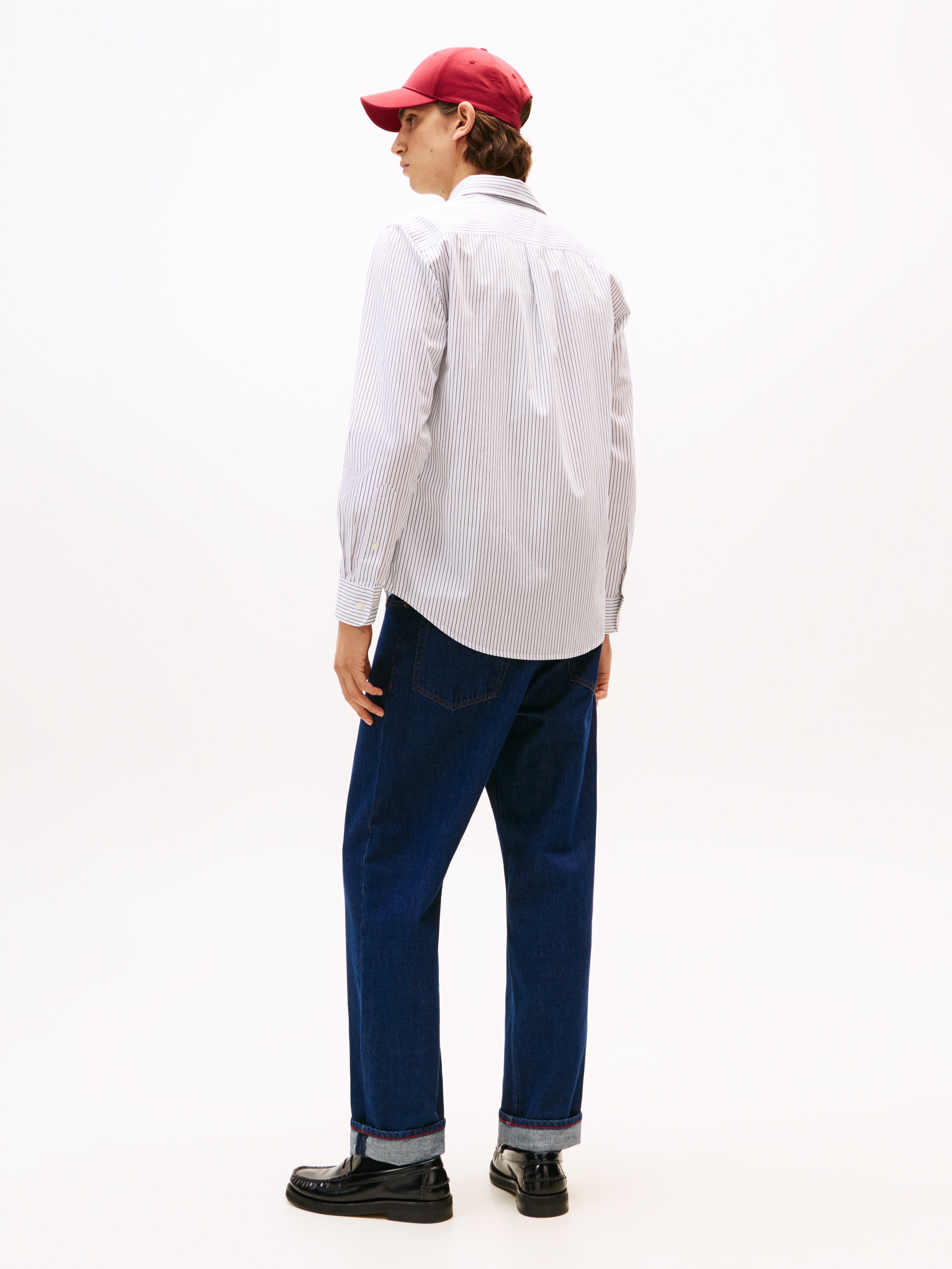 Tommy Hilfiger Langarmhemd »CORE HAIRLINE POPLIN«