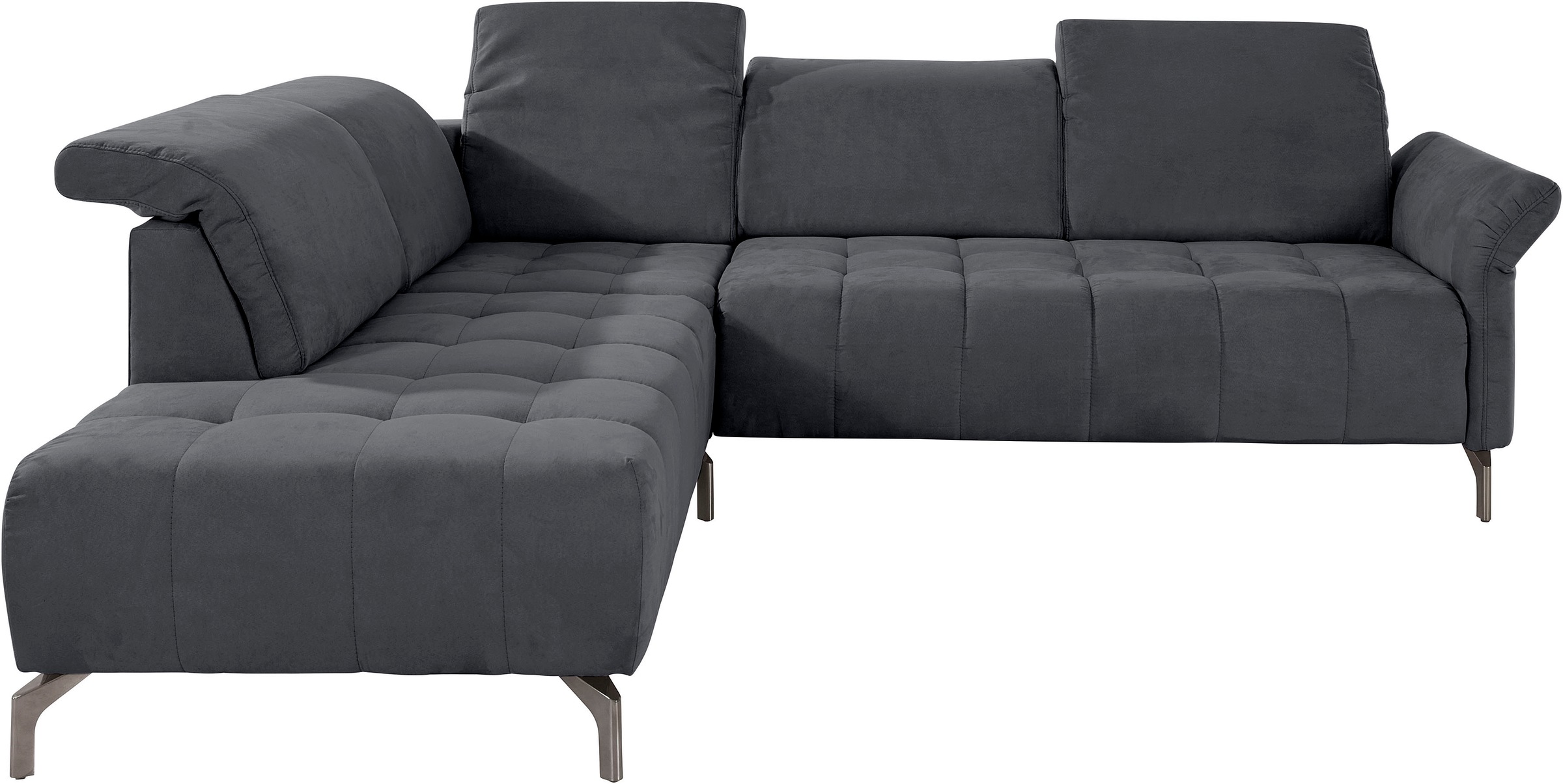 Home affaire Ecksofa »Fresh L-Form« Federkern, wahlweise Kopfteilverstellun günstig online kaufen