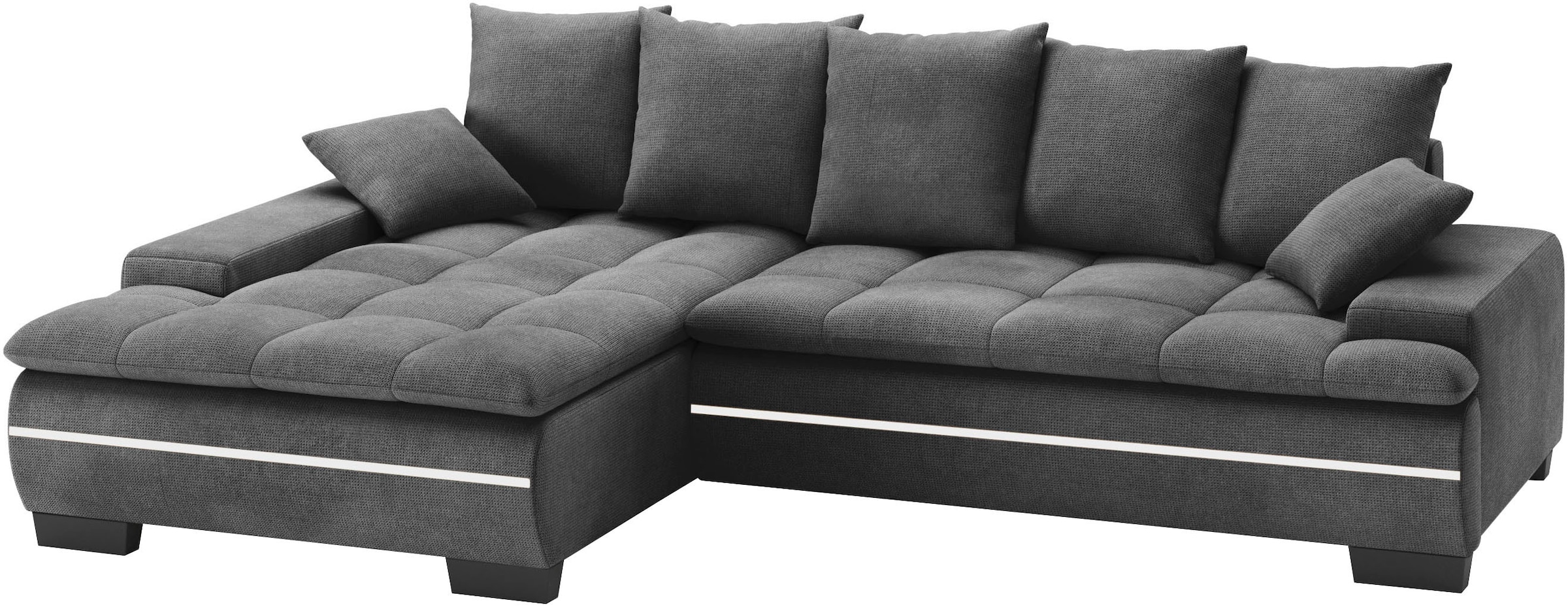 Mr. Couch Ecksofa Haiti II, L-Form, RGB-LED Beleuchtung, Kaltschaum, wahlwe günstig online kaufen