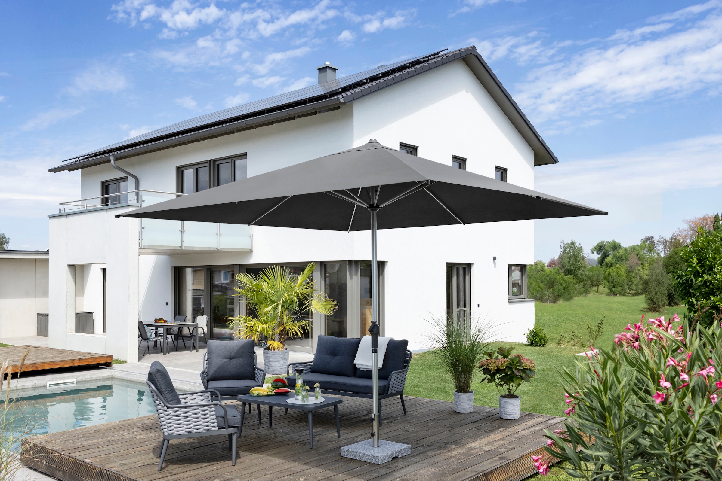 Schneider Schirme Marktschirm »Santorini 325x325 anthrazit«