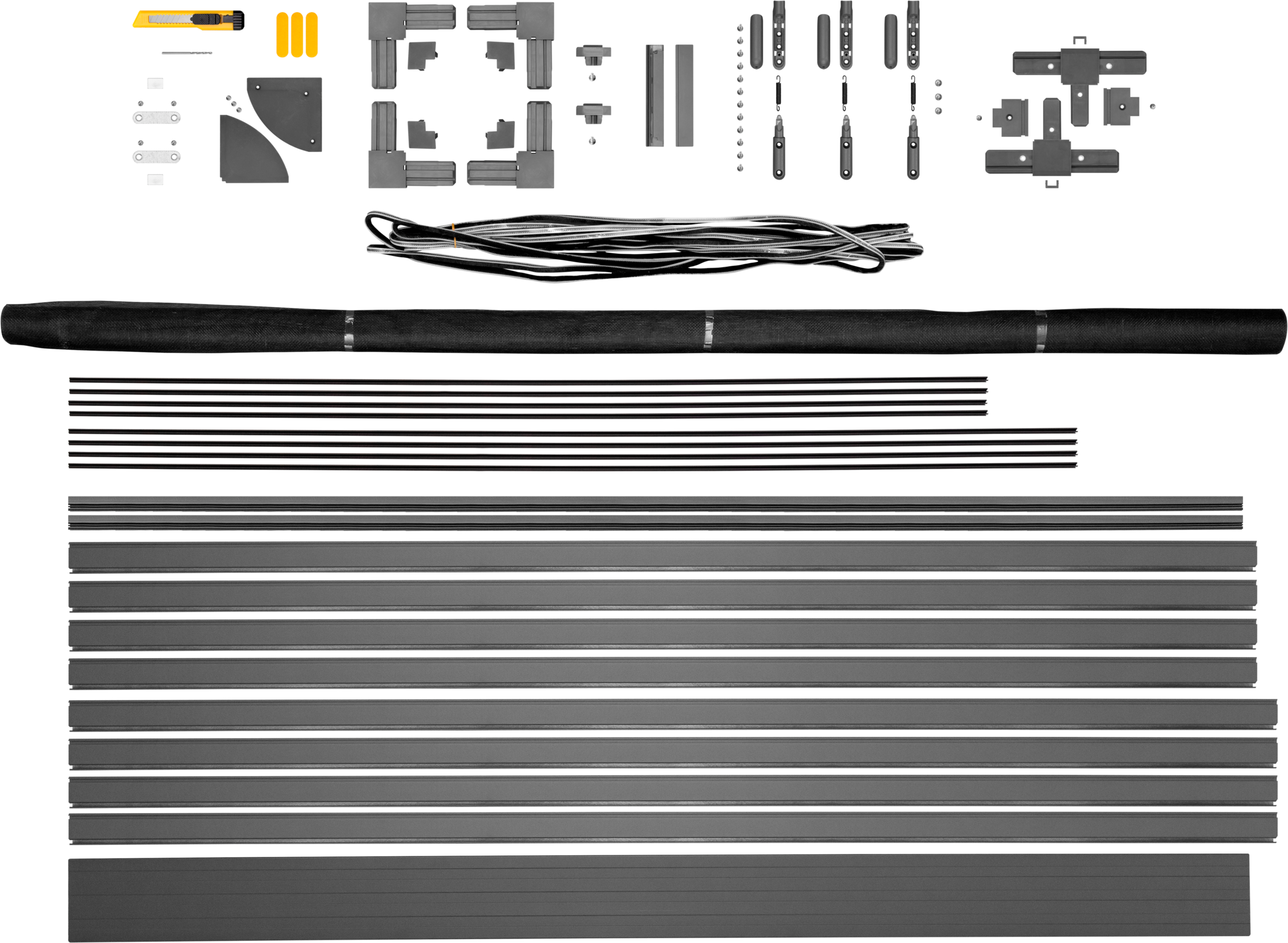 SCHELLENBERG Insektenschutz-Tür »Premium, Fliegengitter für Balkontüren und Terrassentüren«, mit Aluminiumrahmen, 120 x 240 cm, anthrazit und weiß